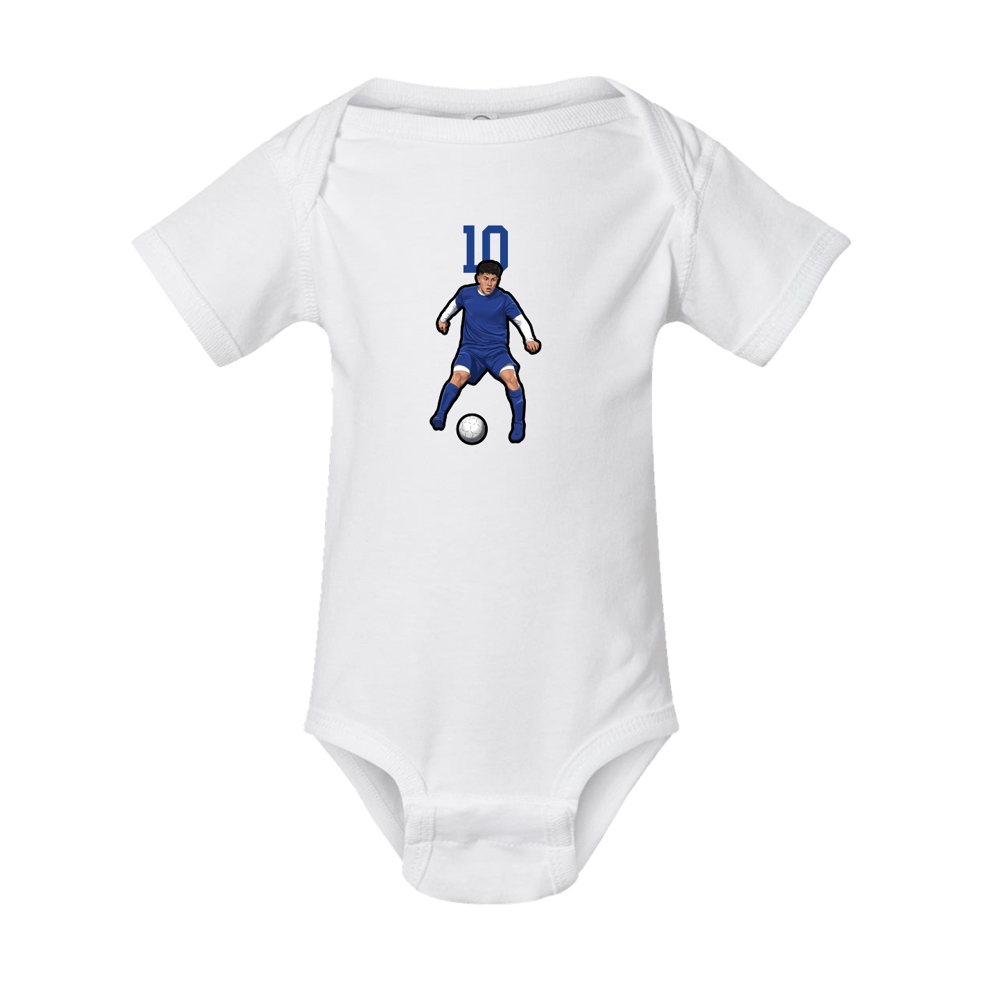 Baby Onesie — Number Top in White