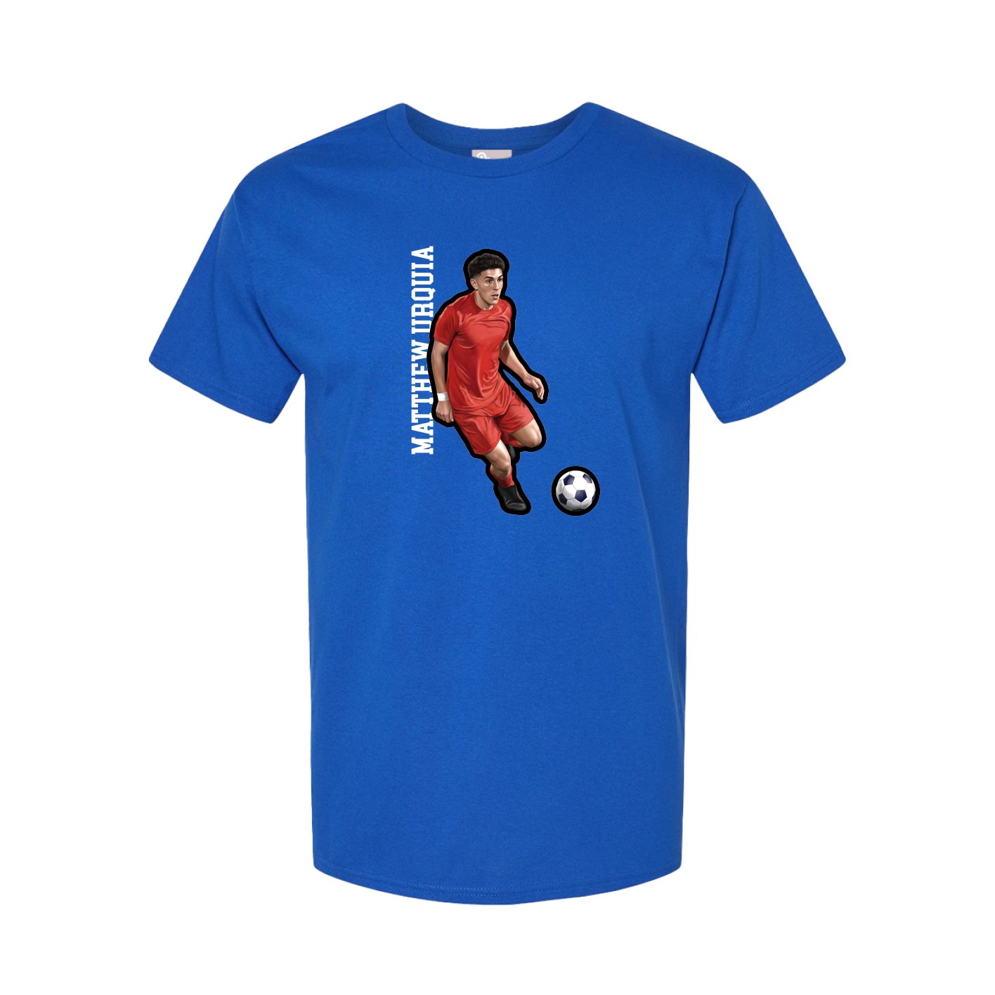 Tee — Name Vertical in Royal