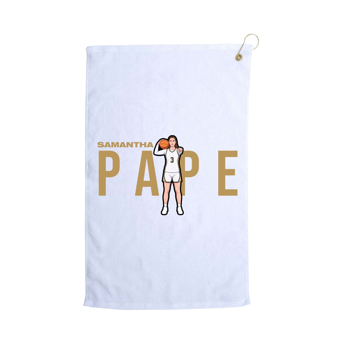 Golf Towel — Player Name in White