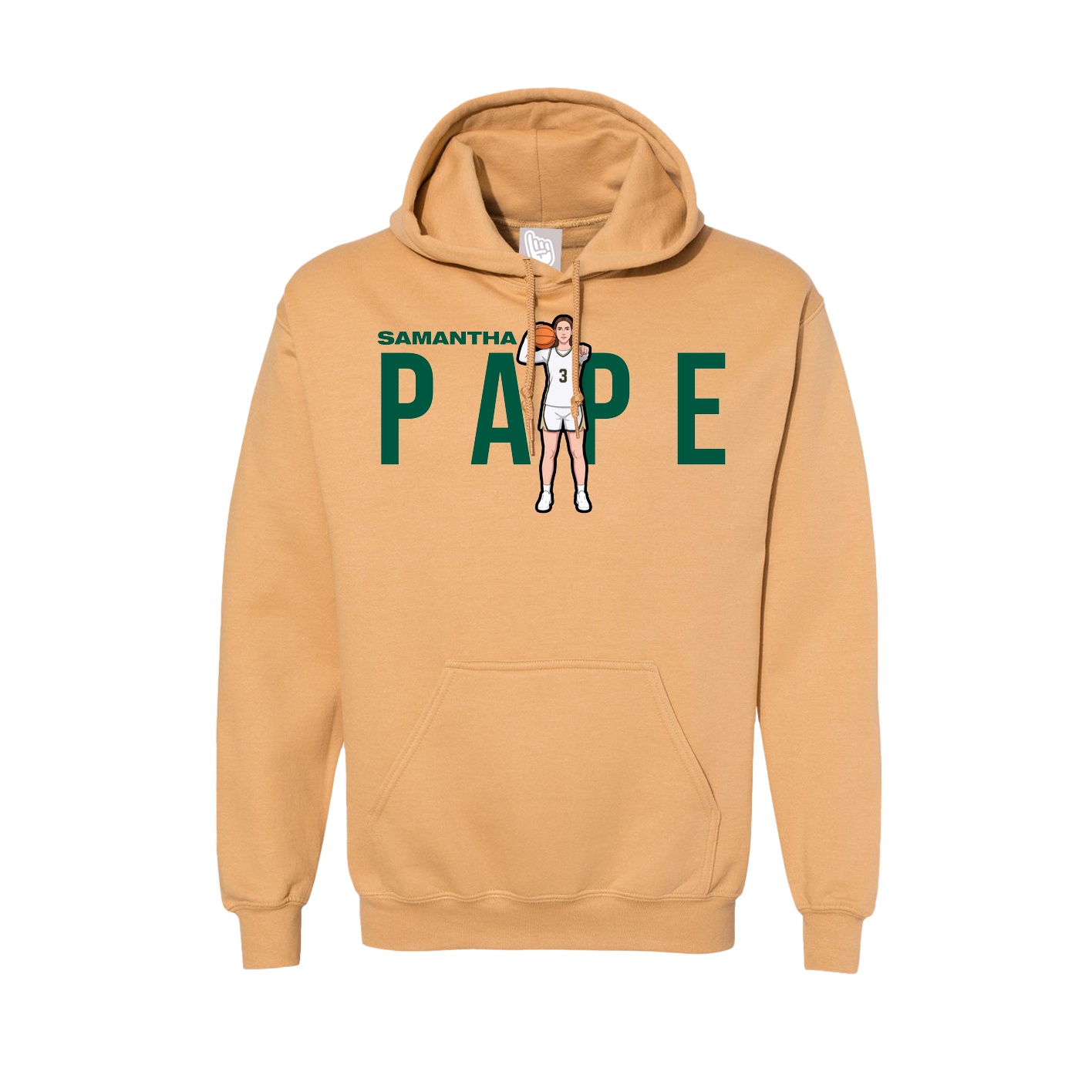 Hoodie — Player Name in Vegas Gold