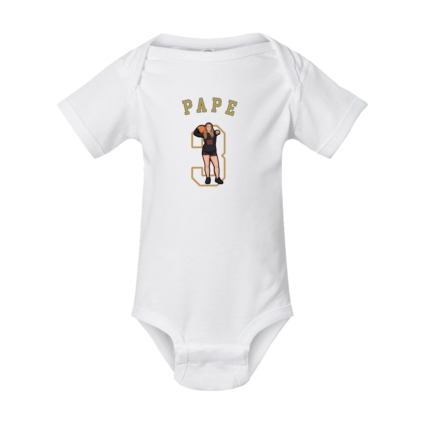 Baby Onesie — Shirsey Arch in White
