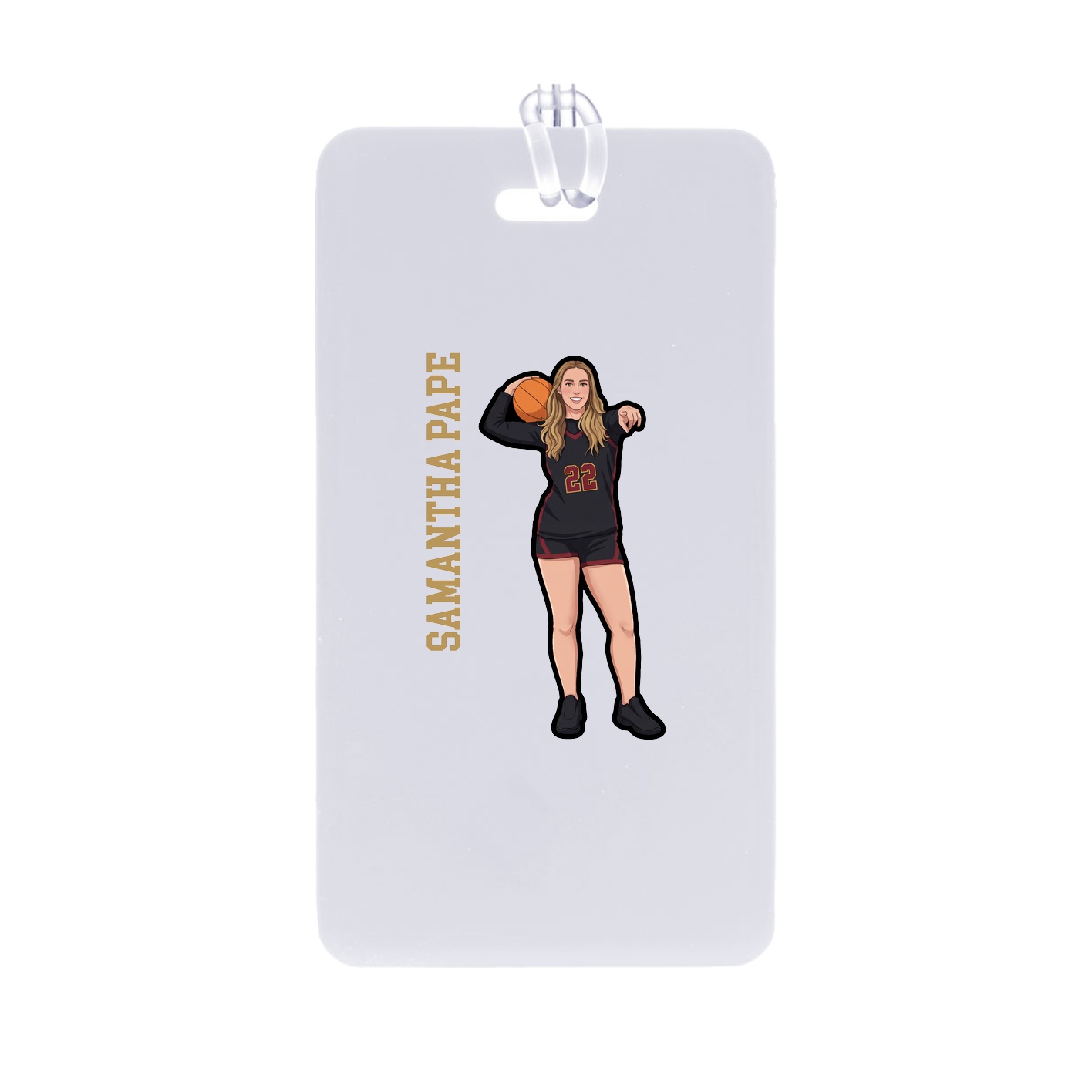 Bag Tag — Name Vertical in Classic