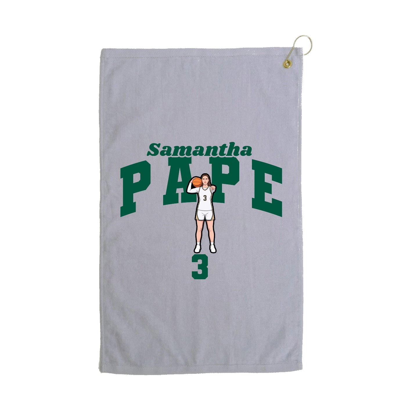 Golf Towel — Signature Arch in Grey