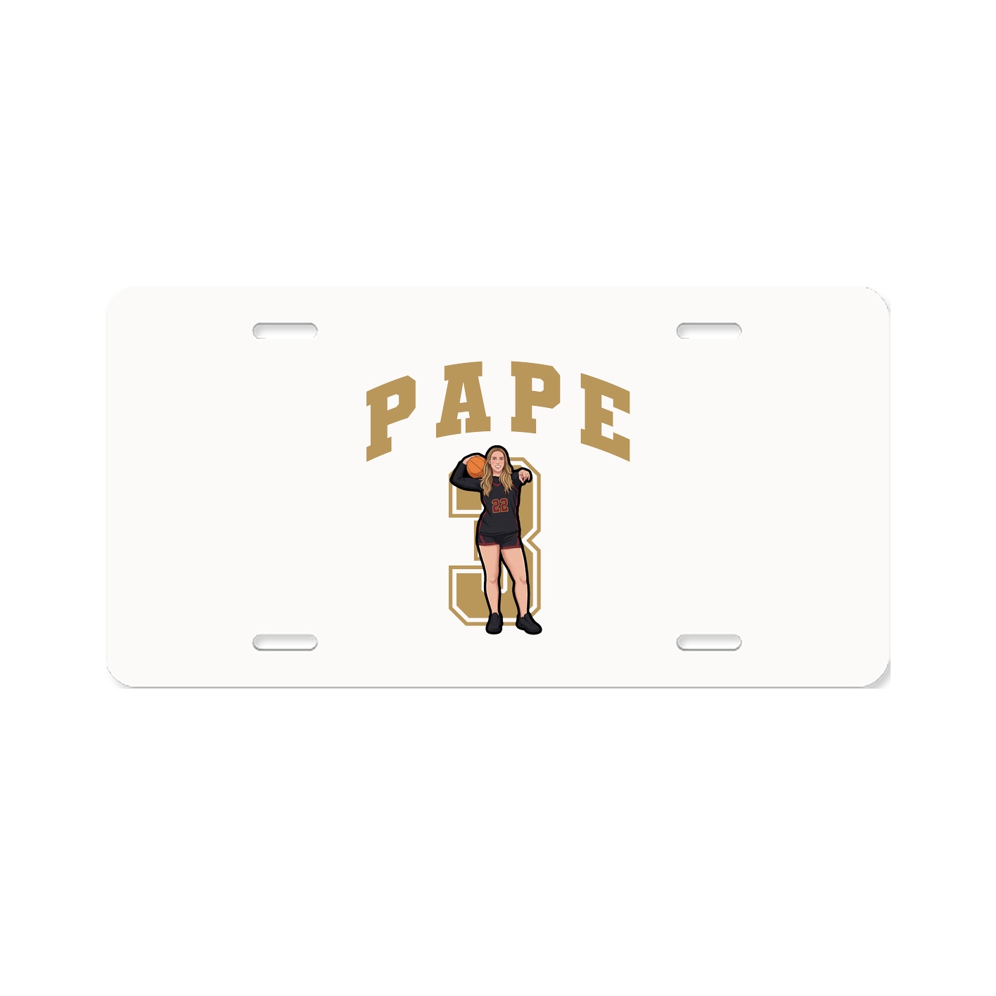 License Plate — Number in Classic
