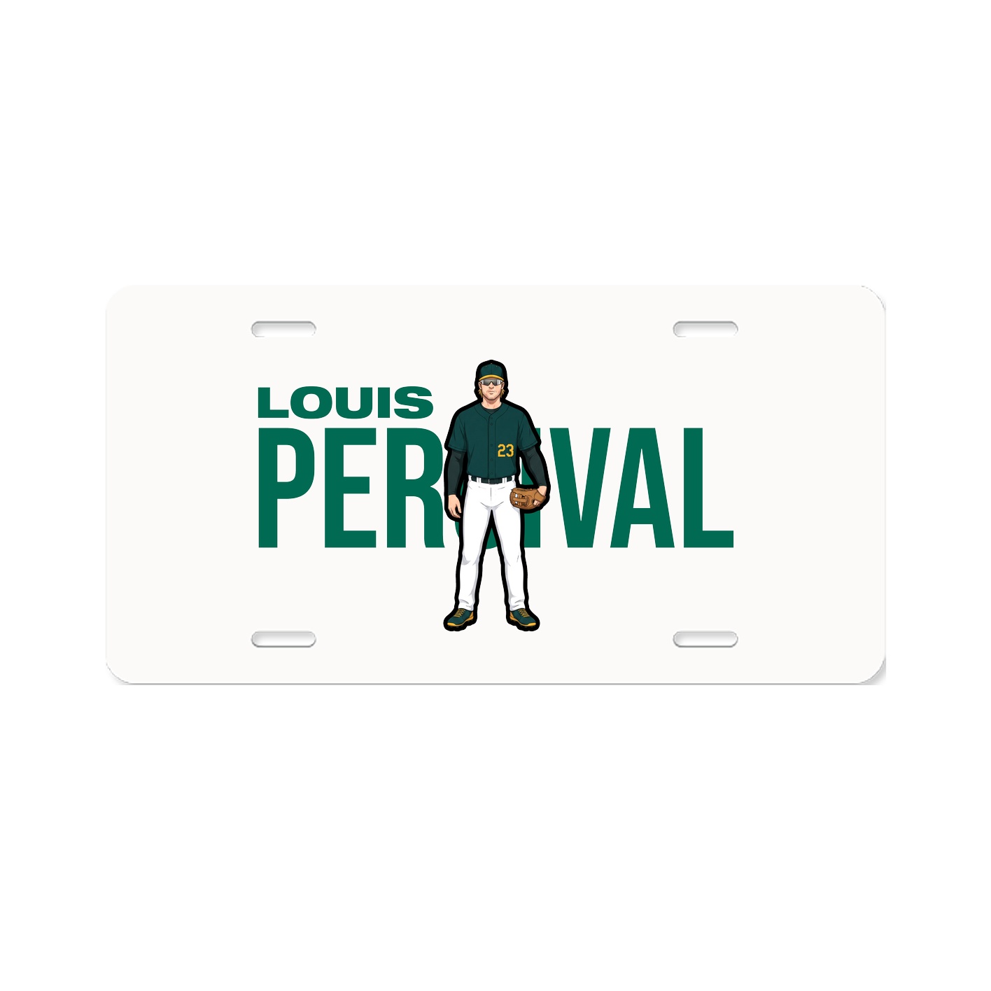 License Plate — Player Name in Classic