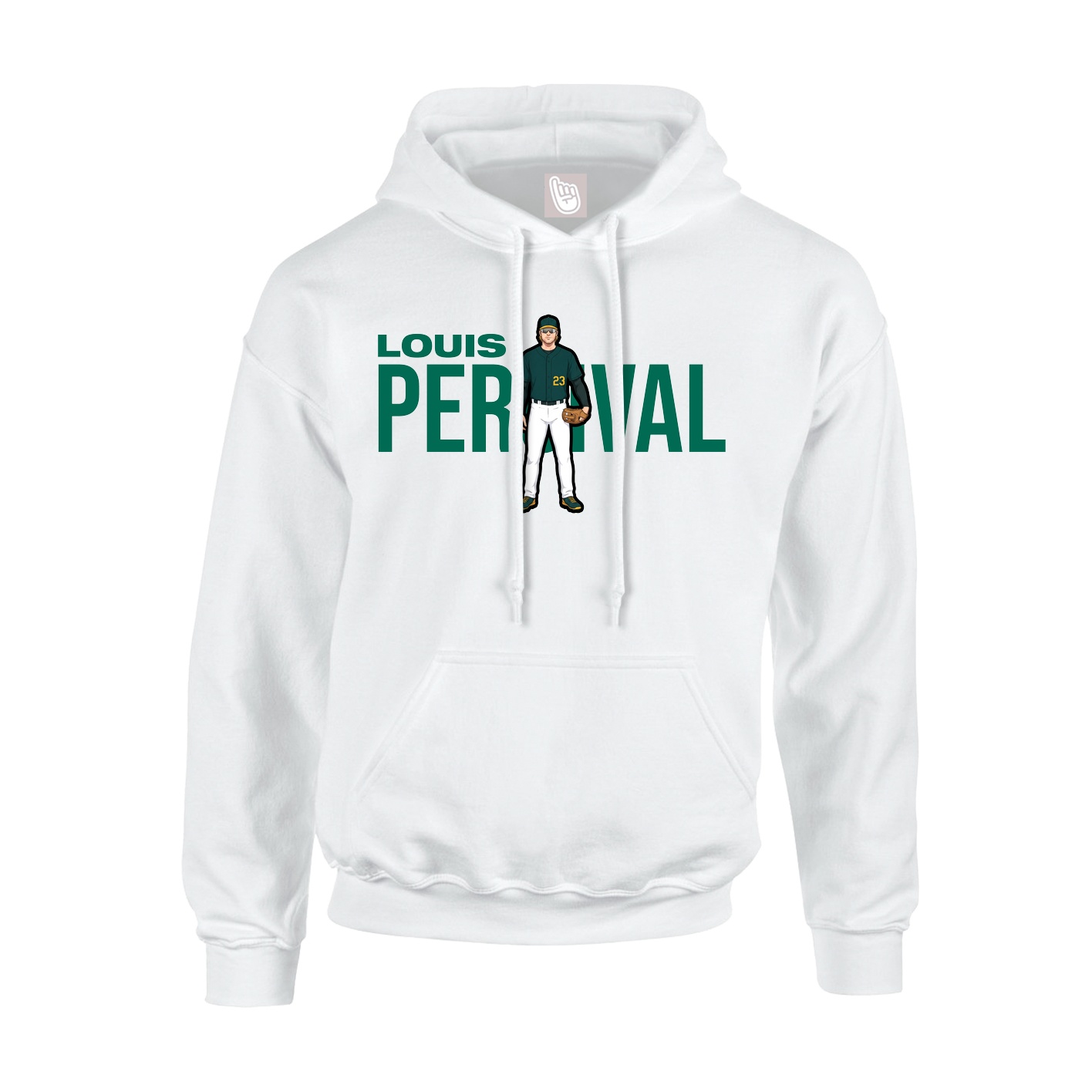 Youth Hoodie — Player Name in White