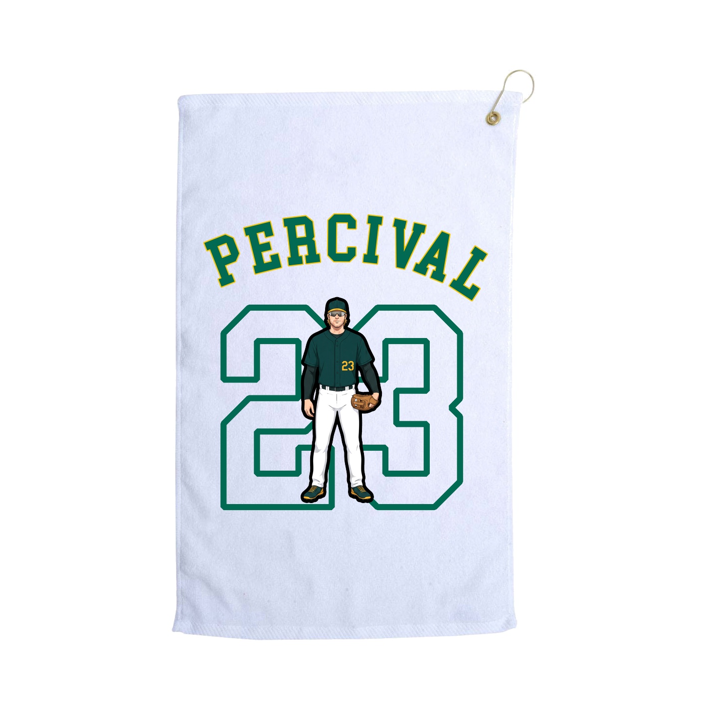 Golf Towel — Shirsey Arch in White