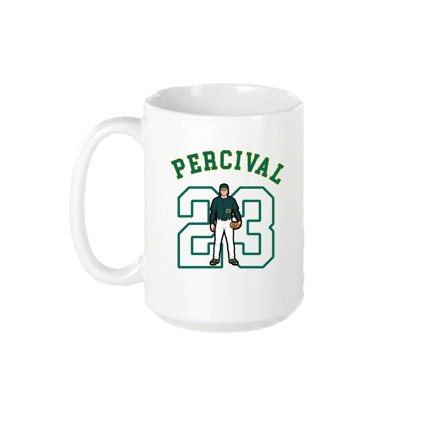15oz Coffee Mug — Shirsey Arch in White