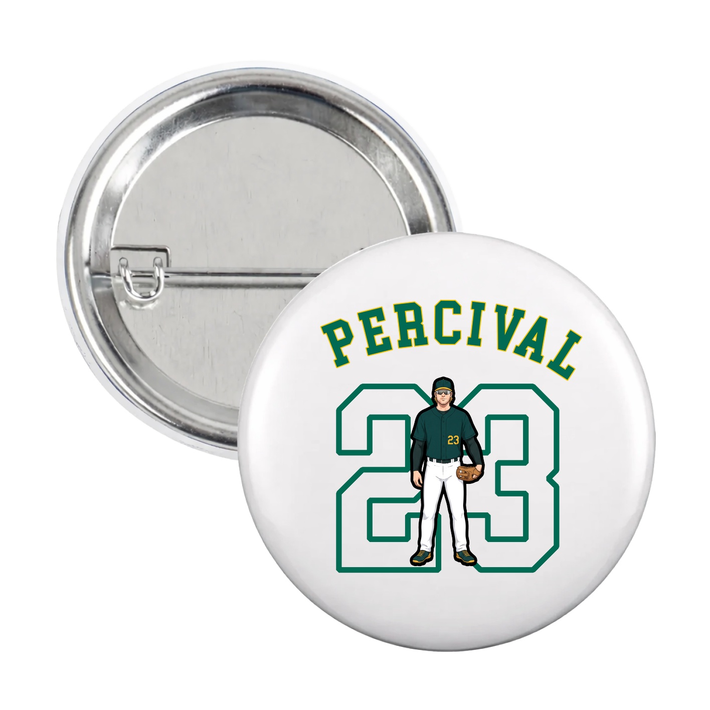 Game Day Button — Shirsey Arch in White