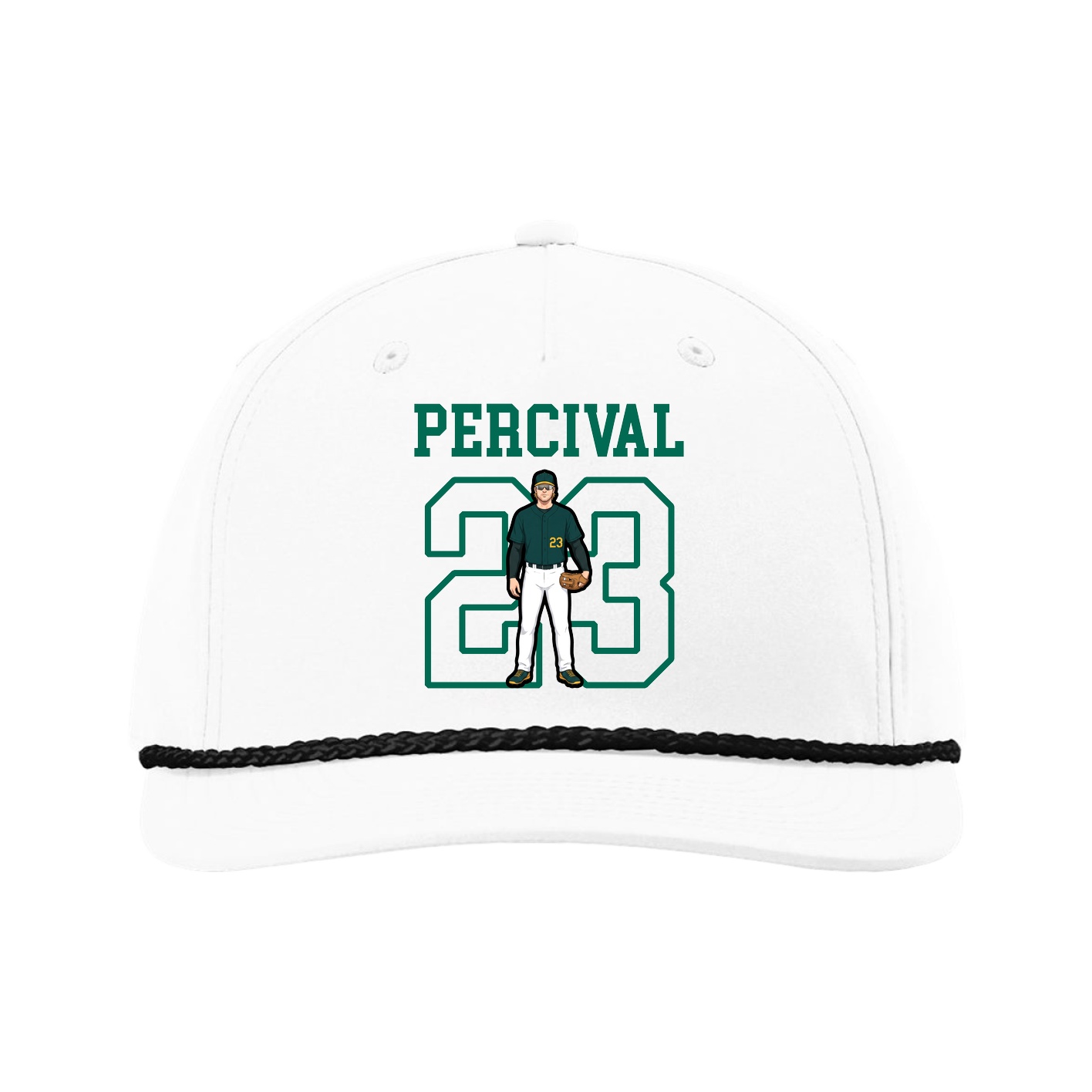 Five-Panel Classic Rope Cap — Shirsey in White