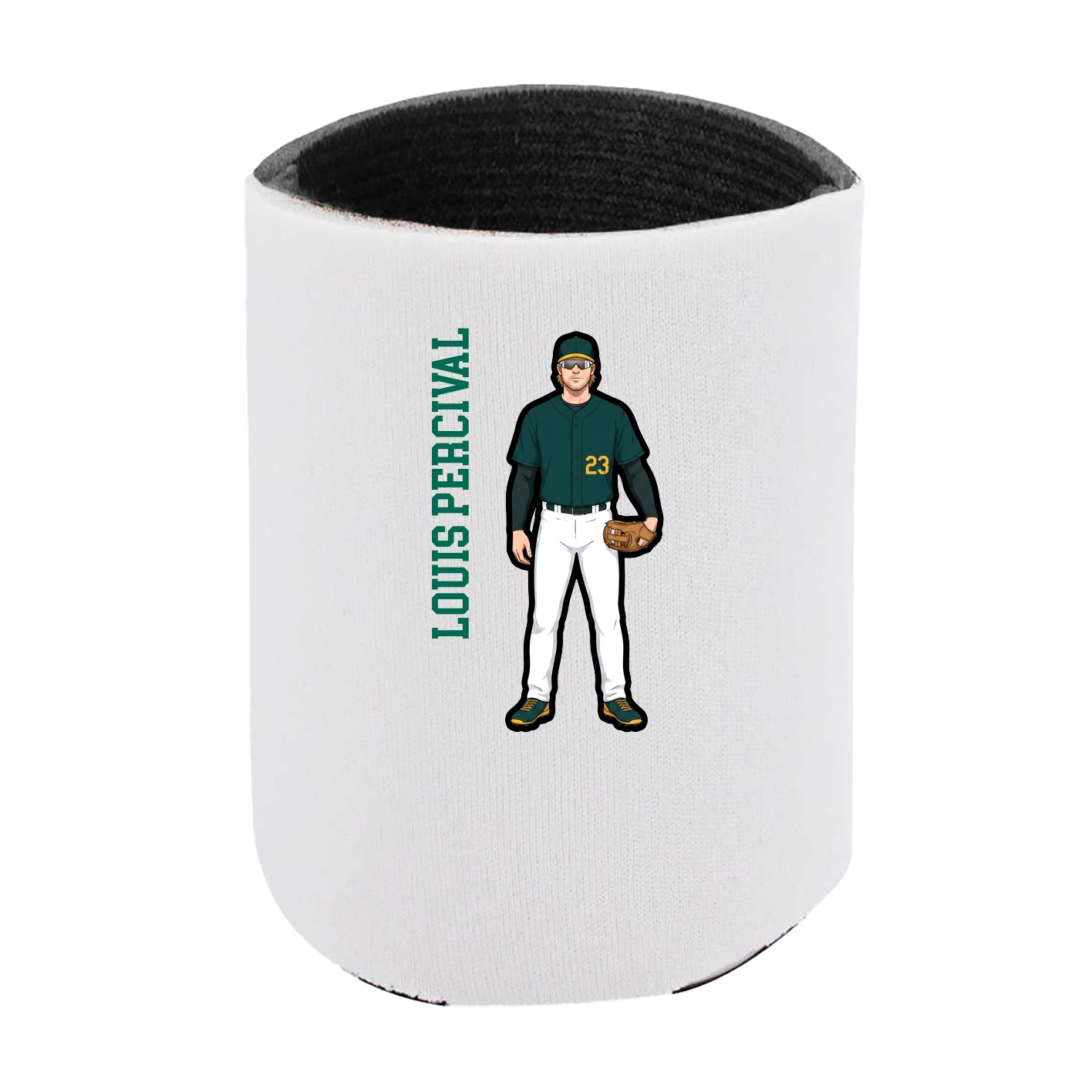 Can Holder — Name Vertical in White