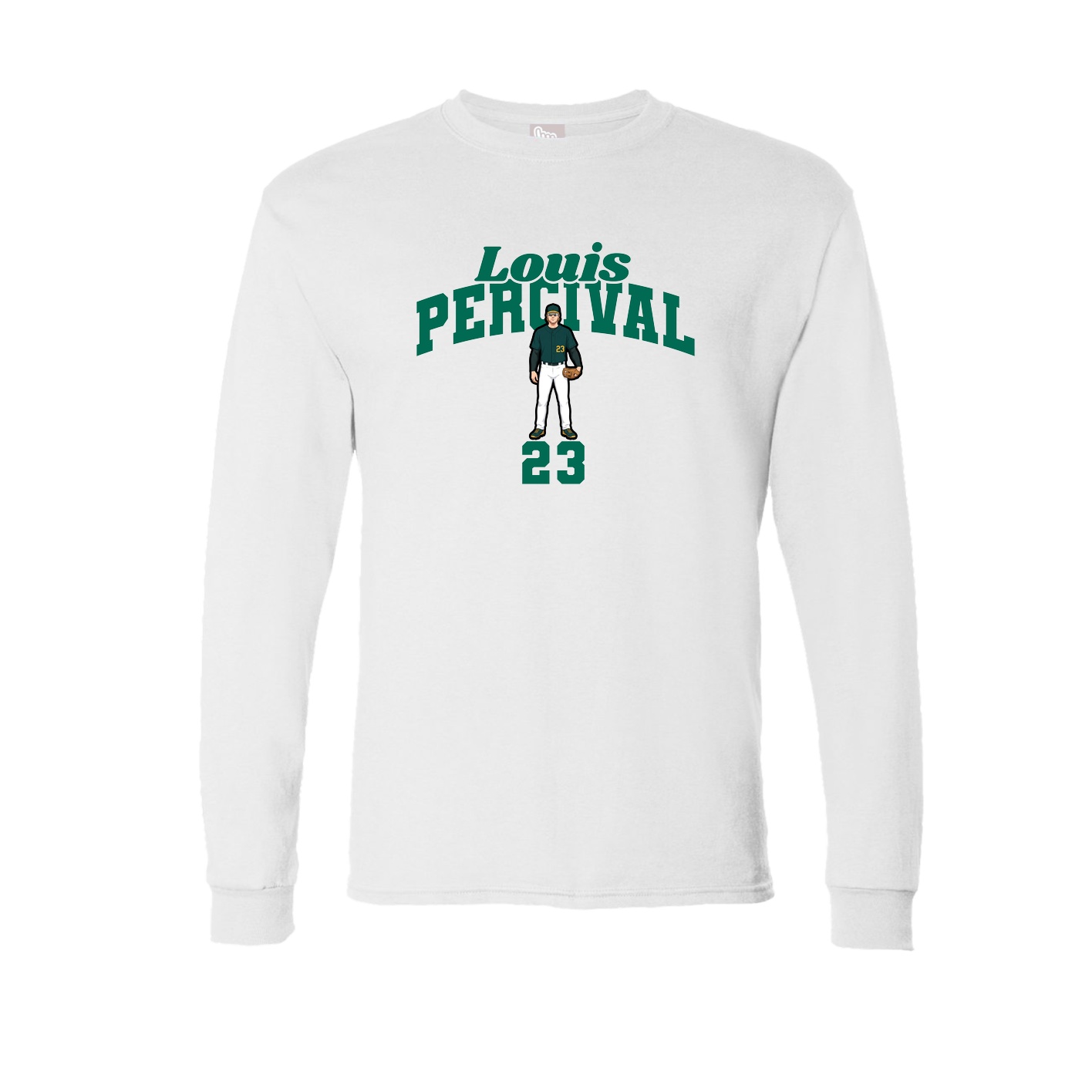 Long Sleeve Tee — Signature Arch in White