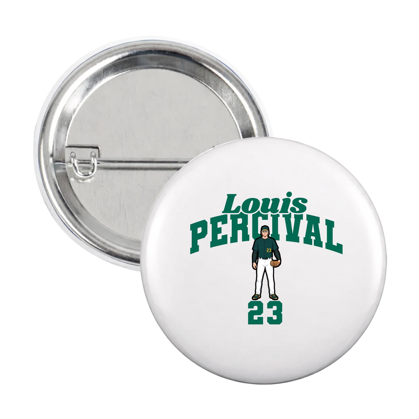 Game Day Button — Signature Arch in White