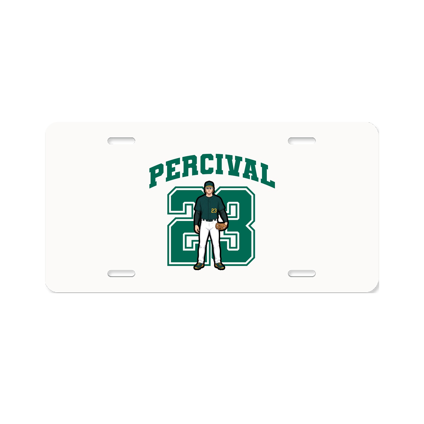 License Plate — Number in Classic