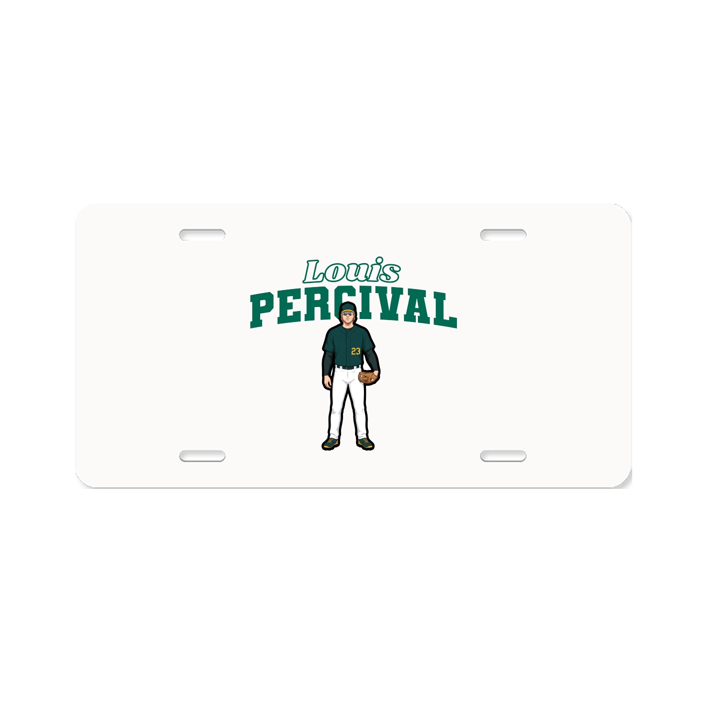 License Plate — Name Arch in Classic