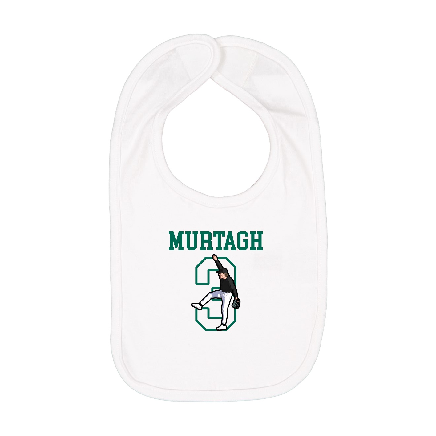 Infant Bib — Shirsey in White