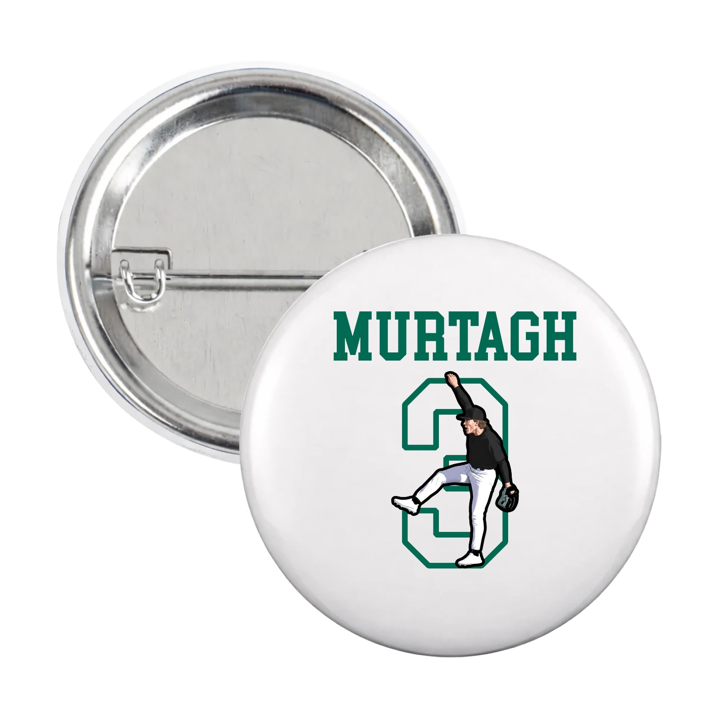 Game Day Button — Shirsey in White