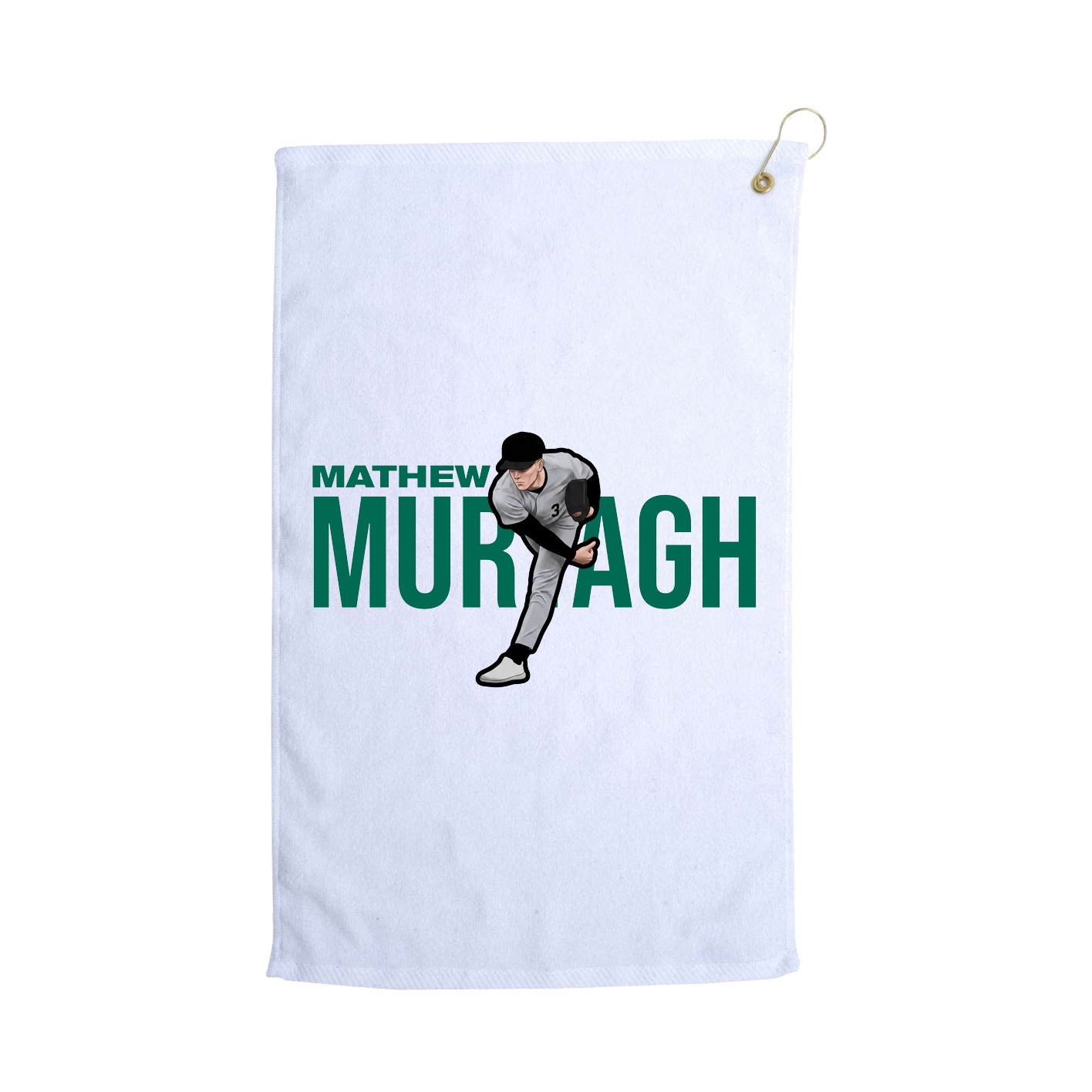 Golf Towel — Player Name in White