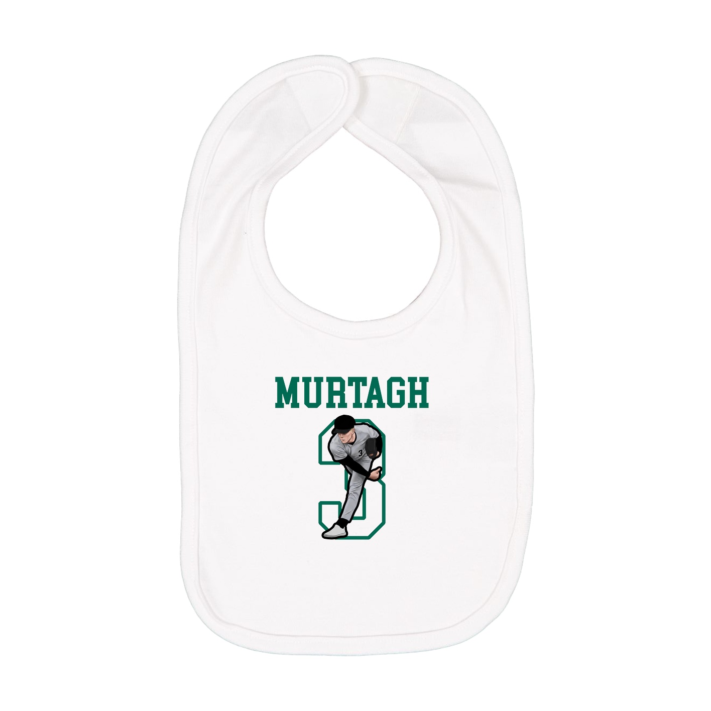 Infant Bib — Shirsey in White