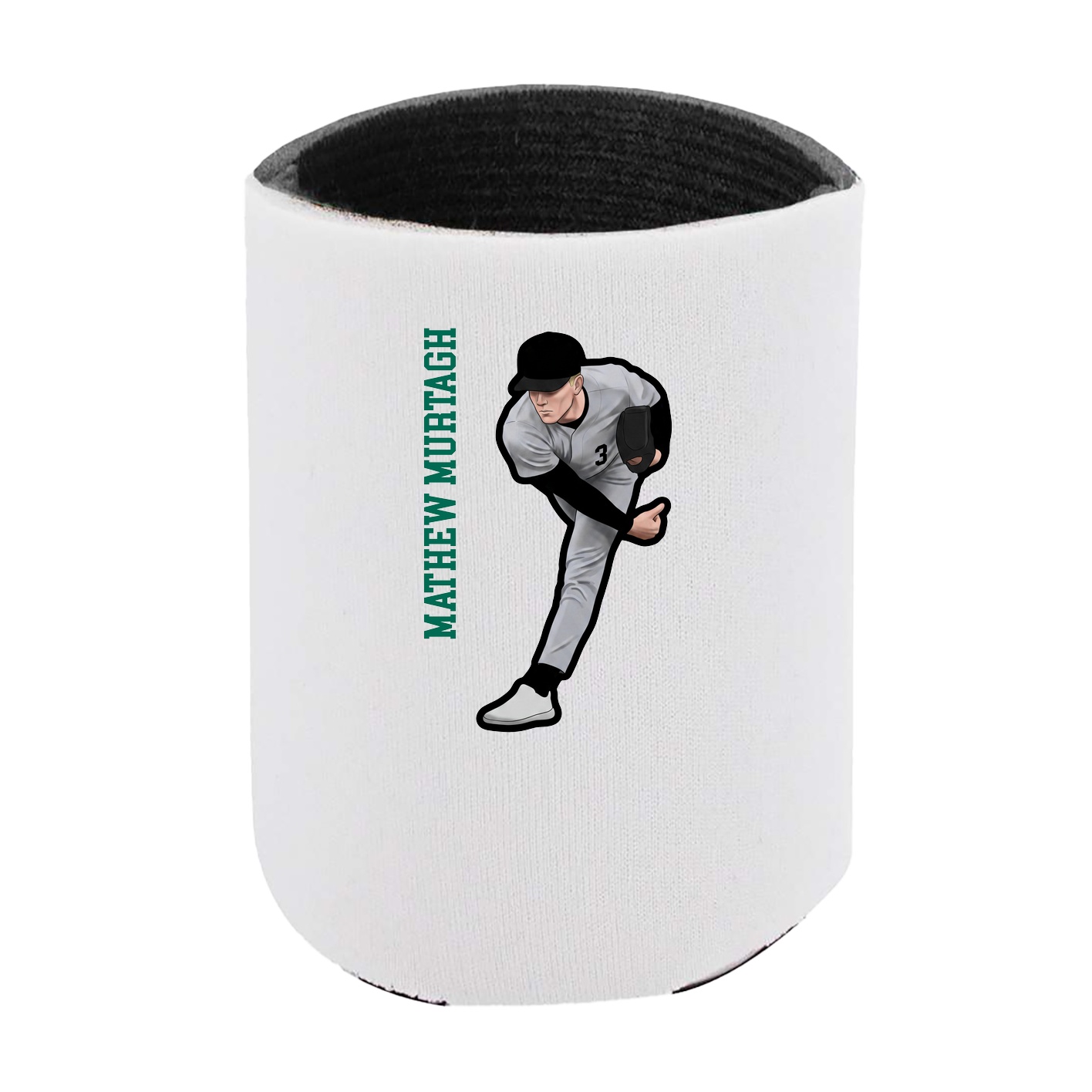 Can Holder — Name Vertical in White