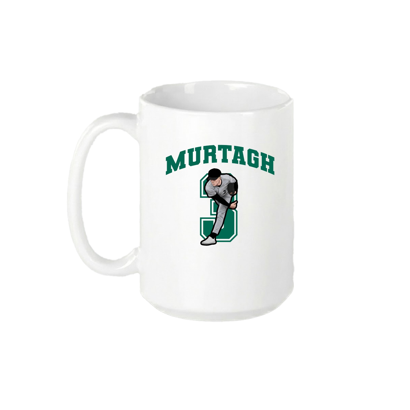 15oz Coffee Mug — Number in White