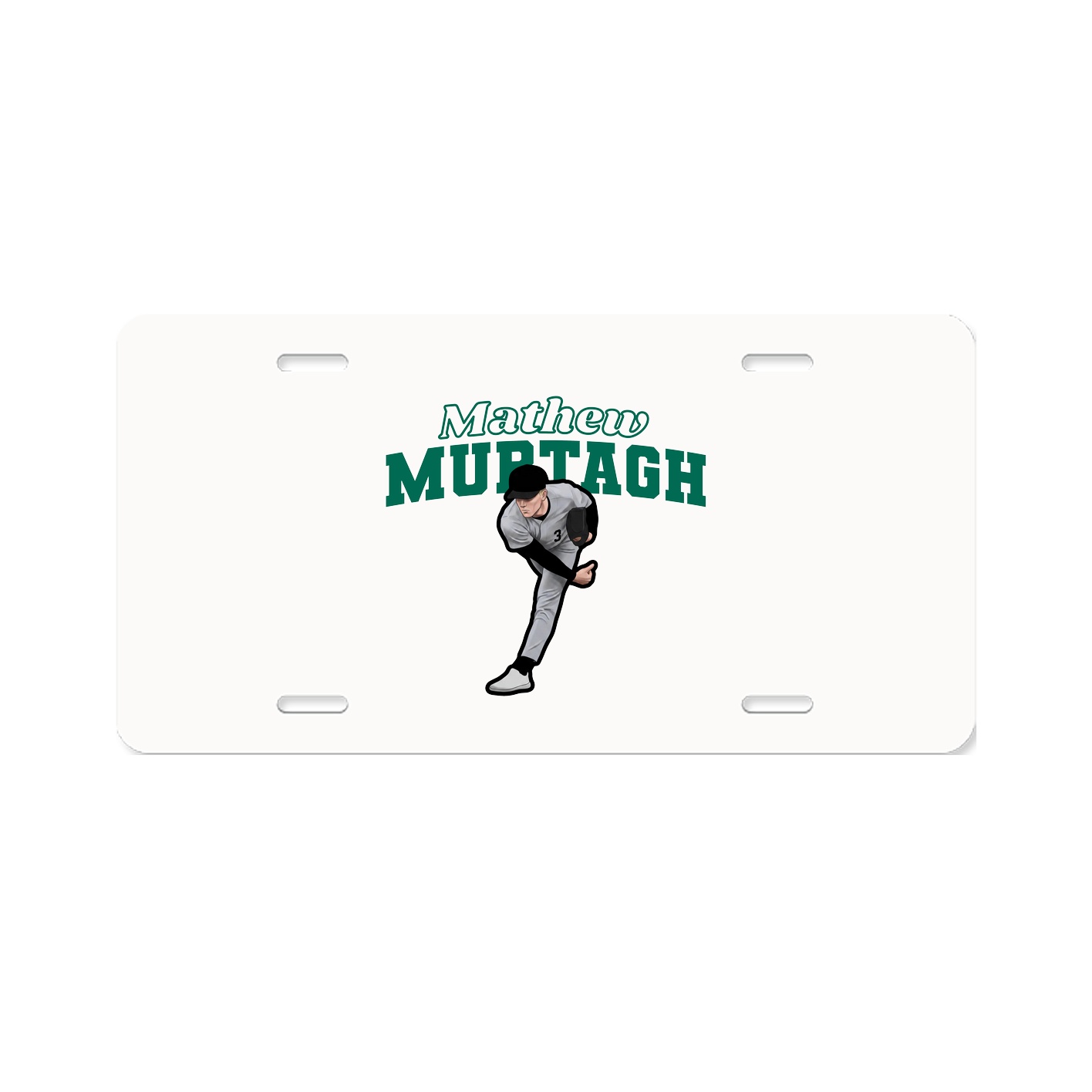 License Plate — Name Arch in Classic