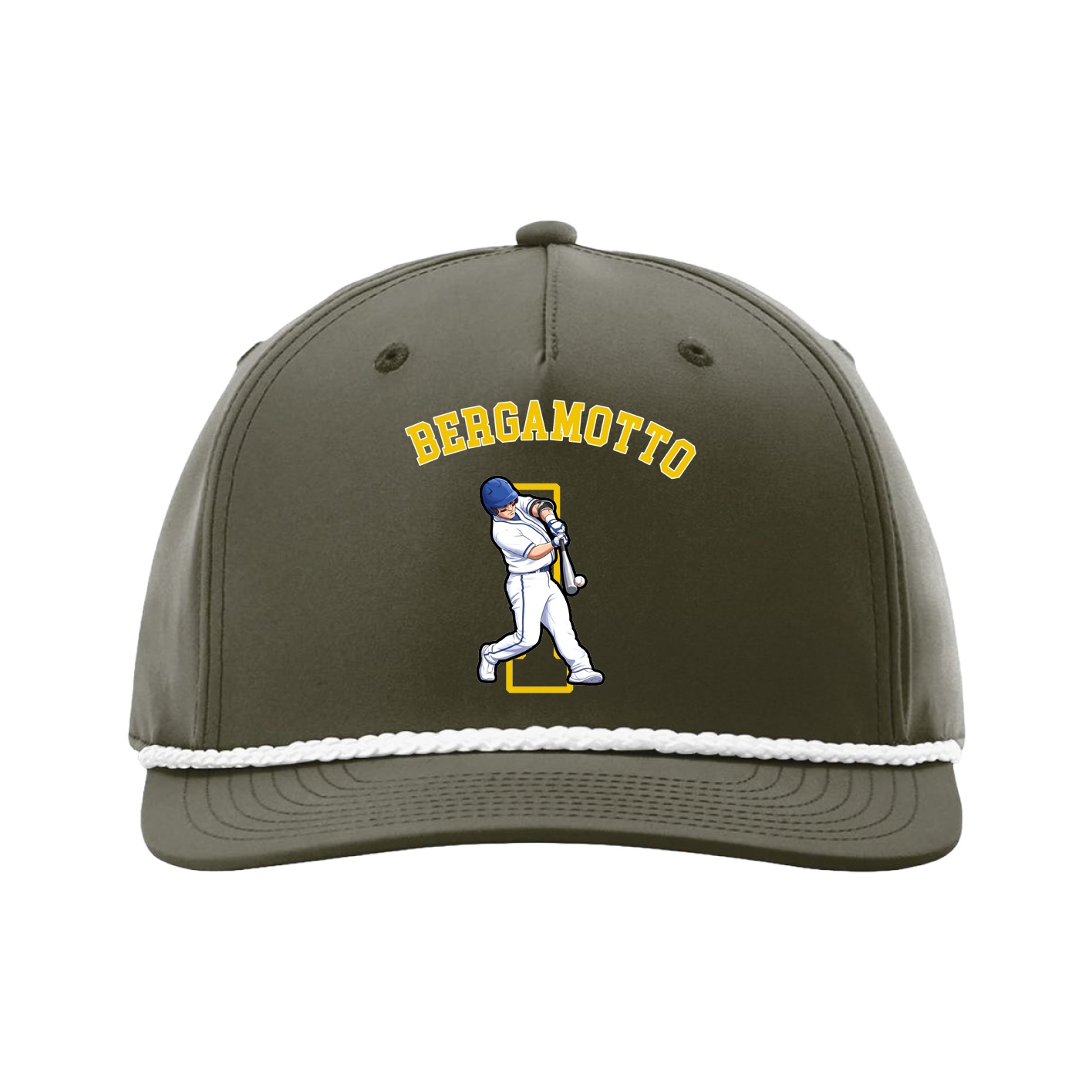 Five-Panel Classic Rope Cap — Shirsey Arch in Green