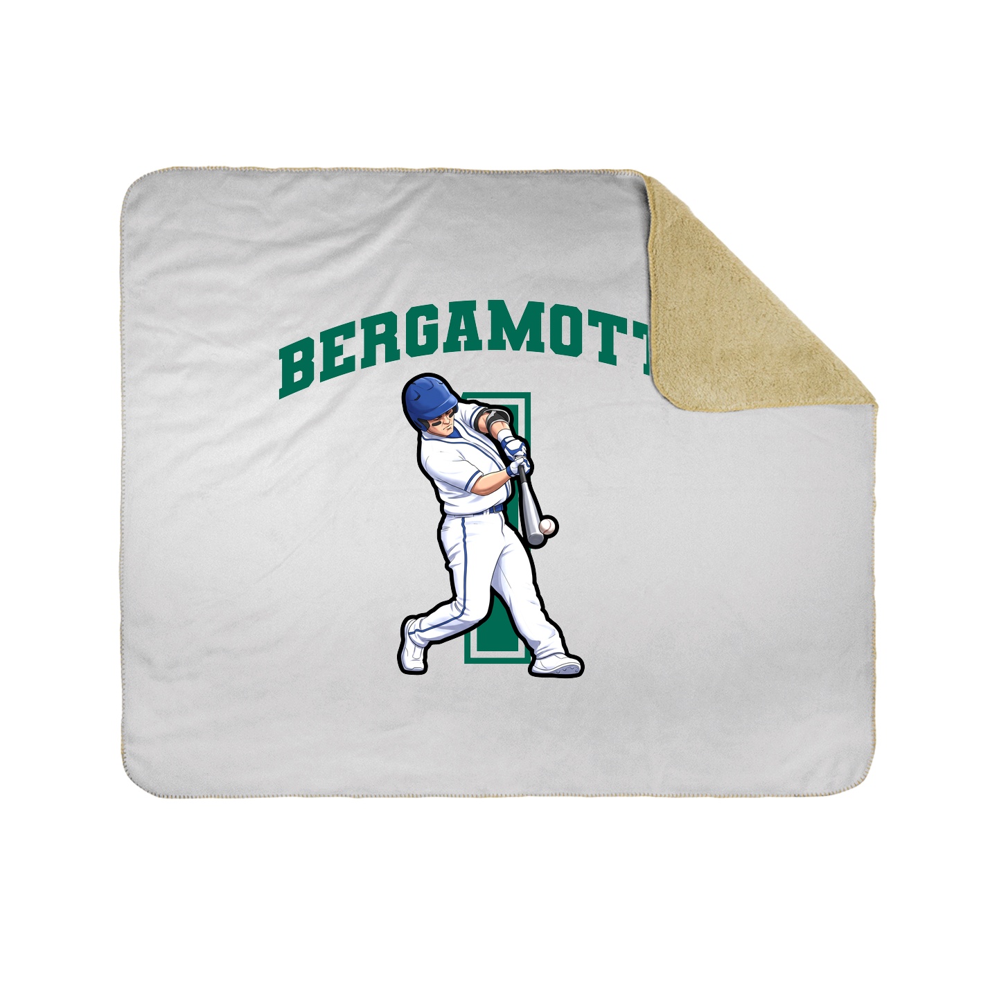 Throw Blanket — Number in White