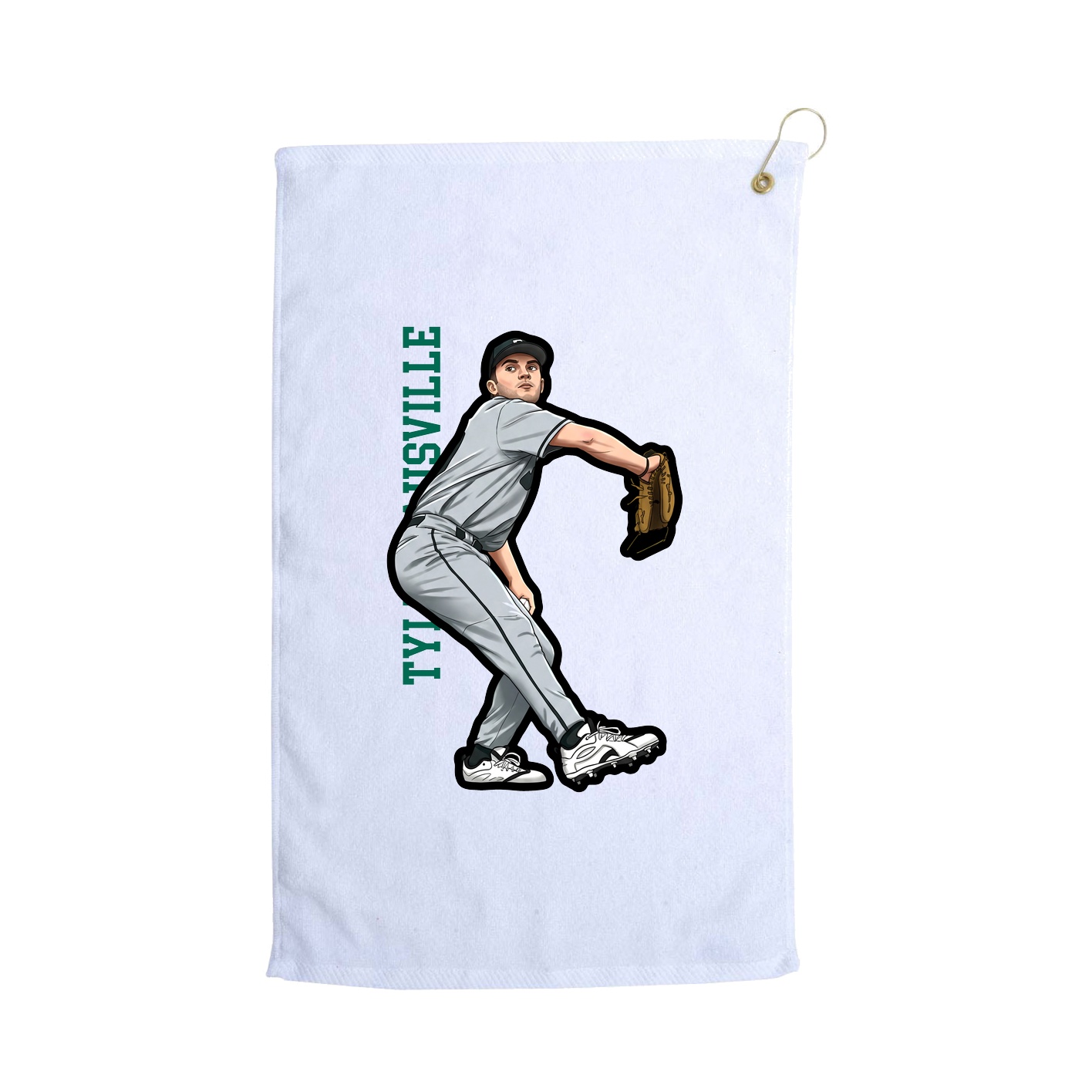 Golf Towel — Classic in White
