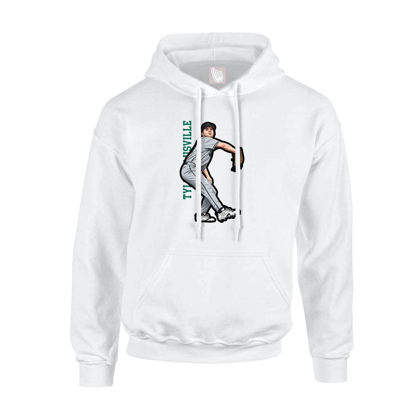 Youth Hoodie — Classic in White