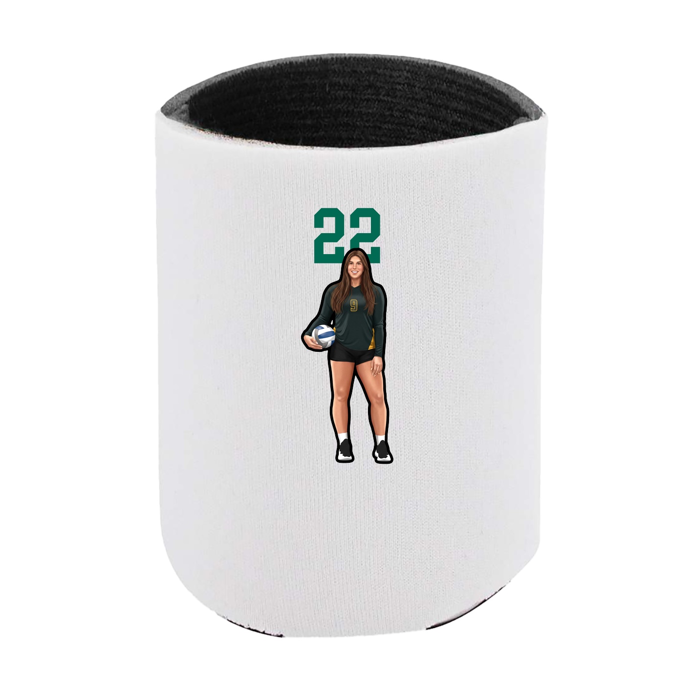 Can Holder — Number Top in White
