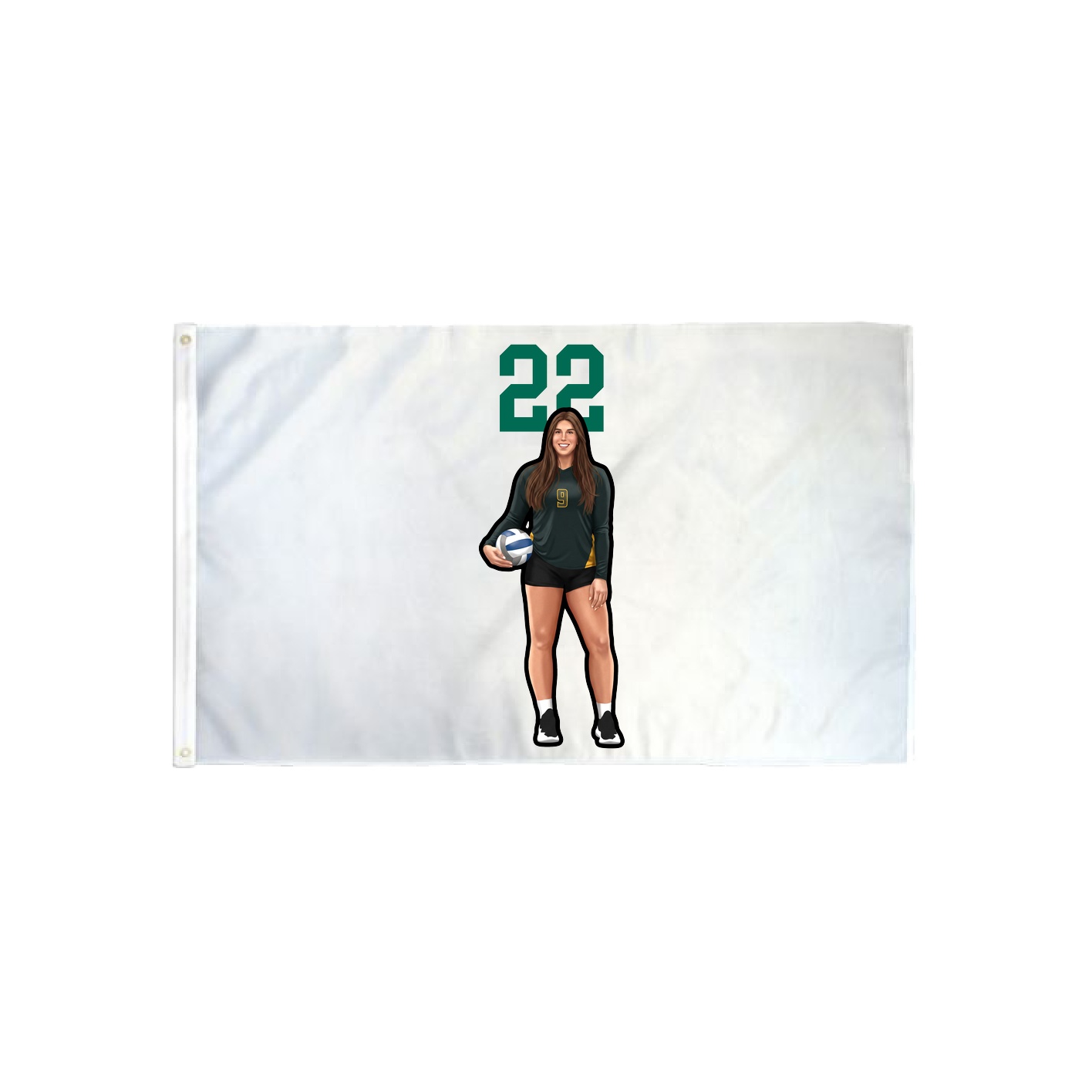 3x5 Flag — Number Top in Classic