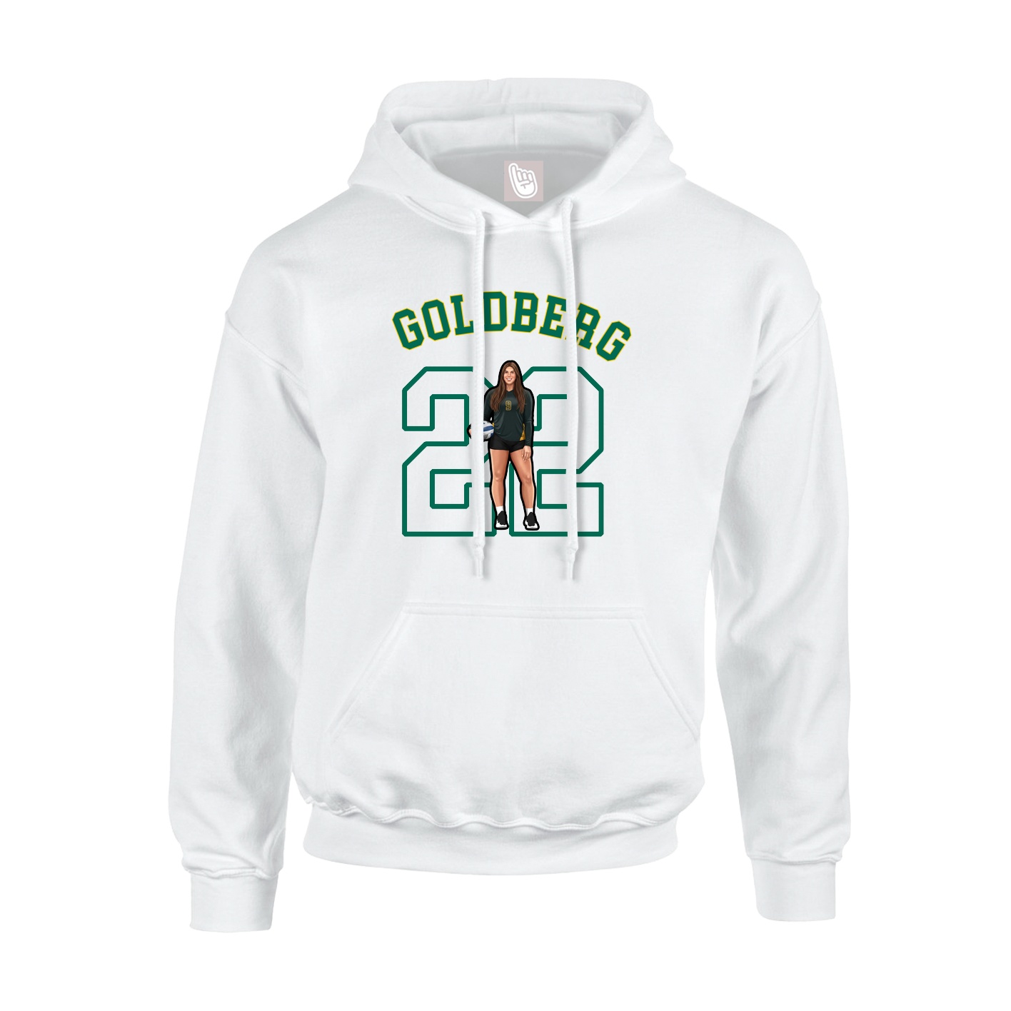 Hoodie — Shirsey Arch in White