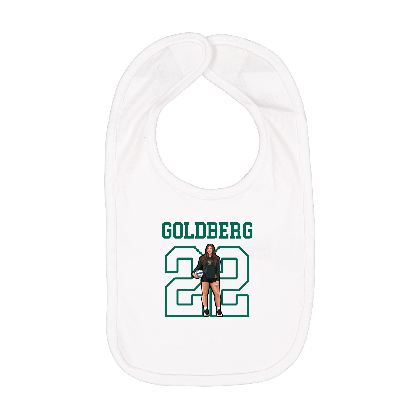Infant Bib — Shirsey in White