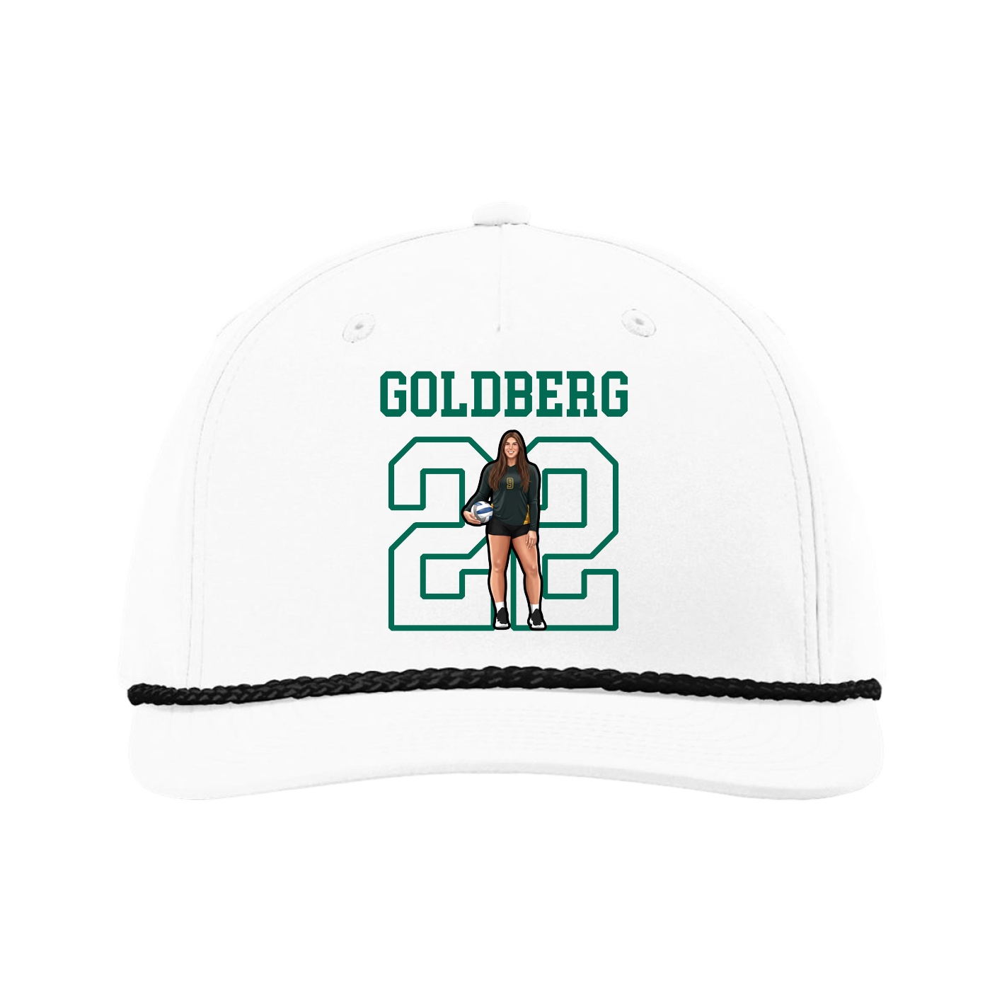 Five-Panel Classic Rope Cap — Shirsey in White