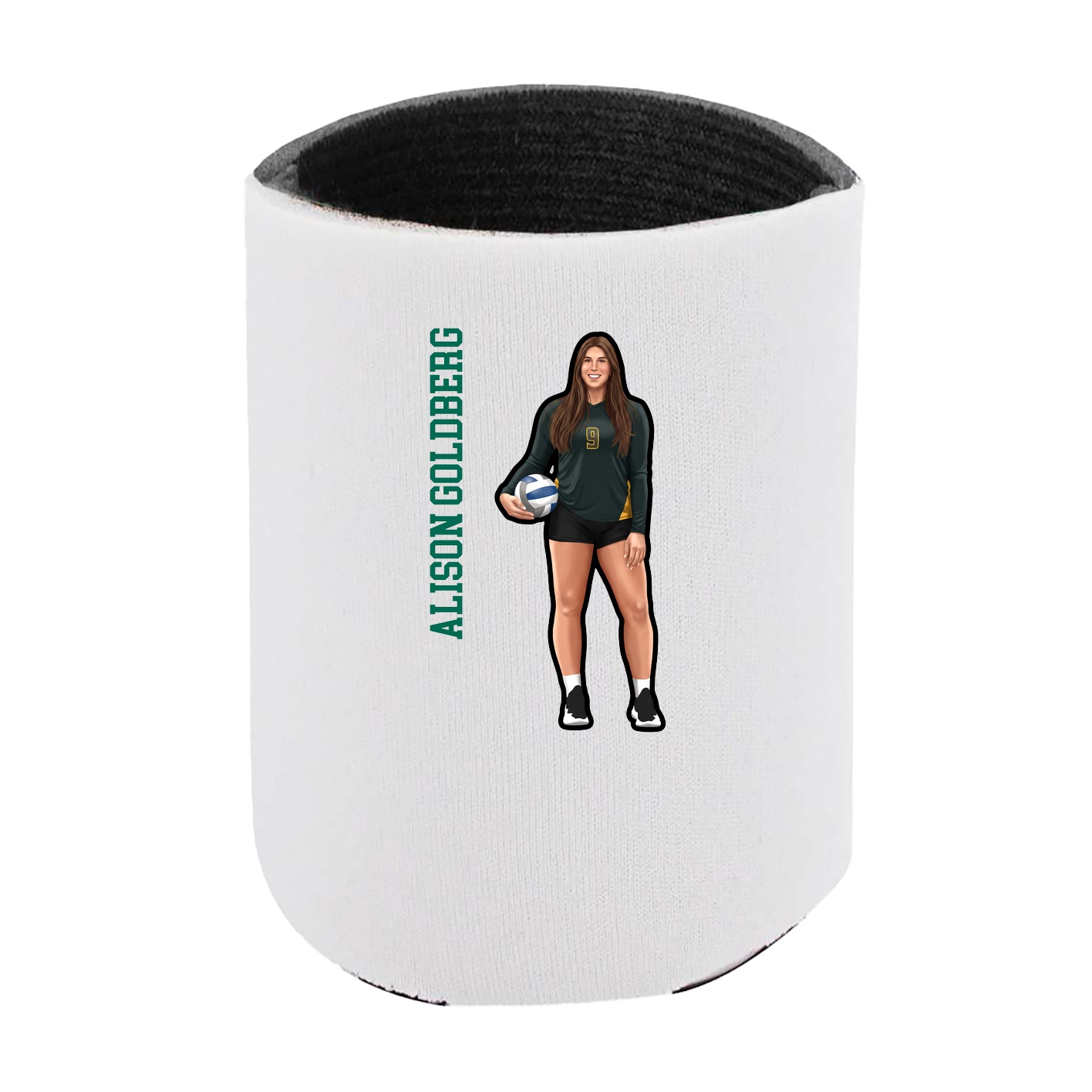 Can Holder — Name Vertical in White