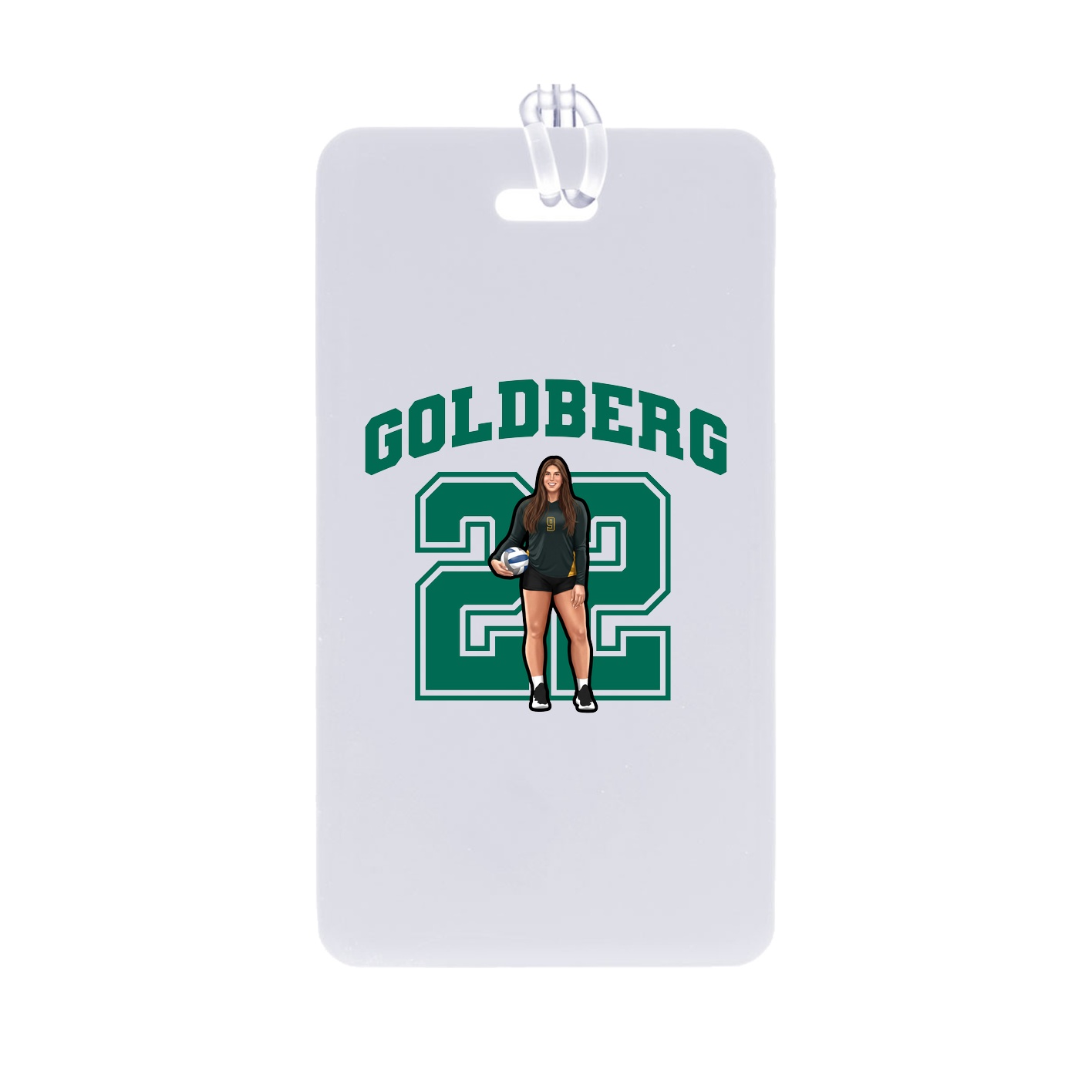 Bag Tag — Number in Classic