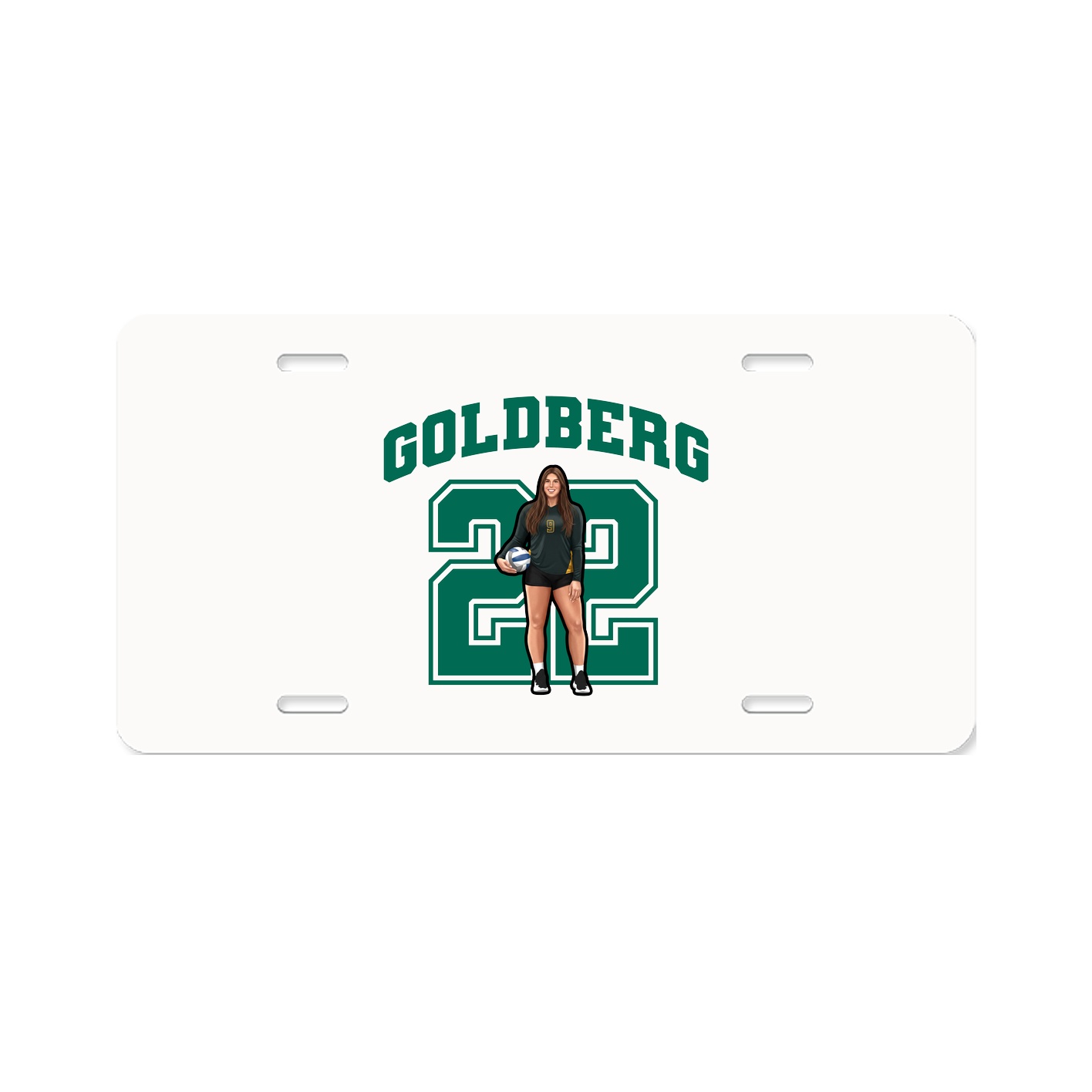 License Plate — Number in Classic