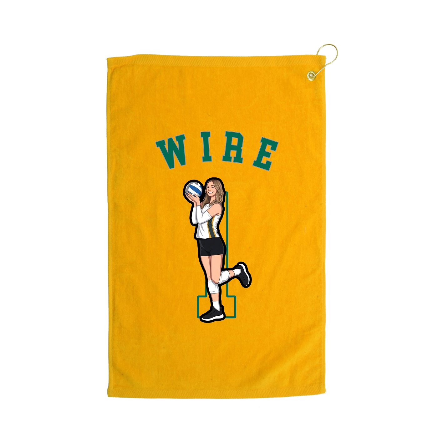 Golf Towel — Shirsey Arch in Gold