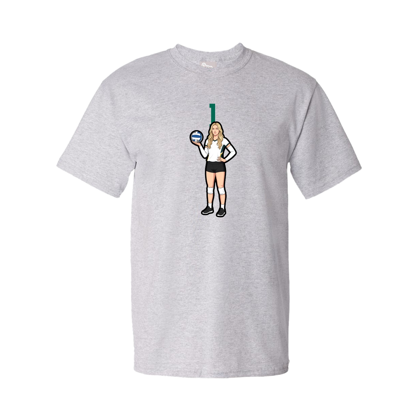 Tee — Number Top in Grey