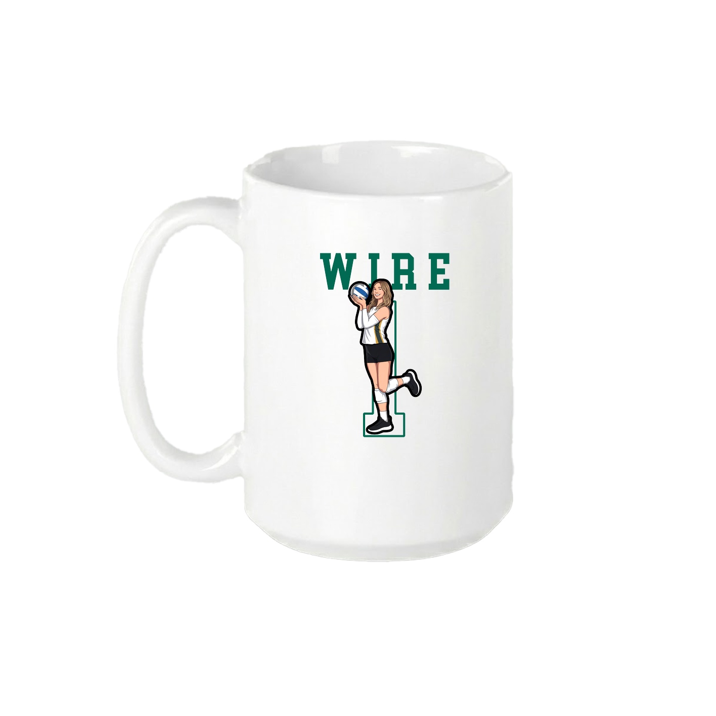 15oz Coffee Mug — Shirsey in White