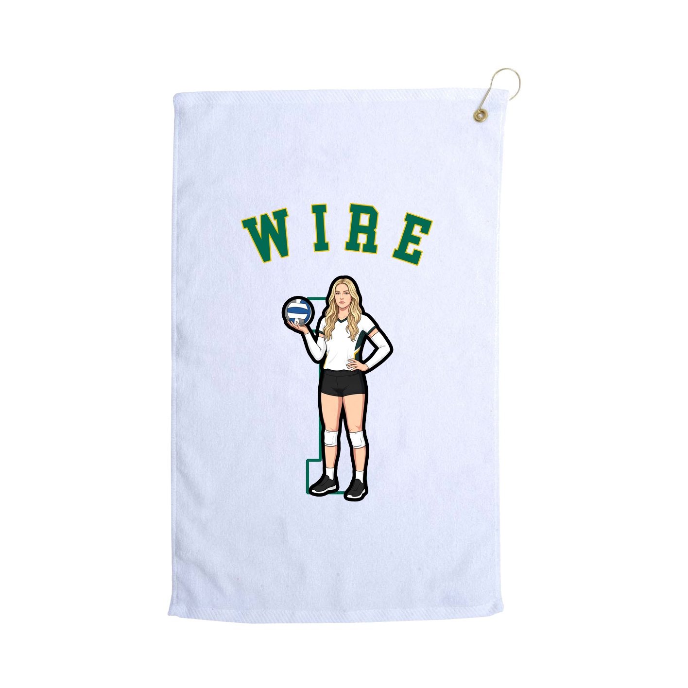 Golf Towel — Shirsey Arch in White