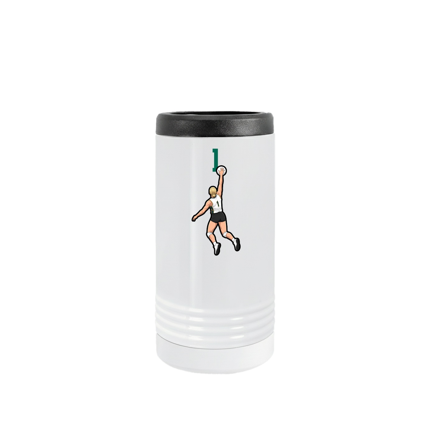 Slim Beverage Holder — Number Top in White