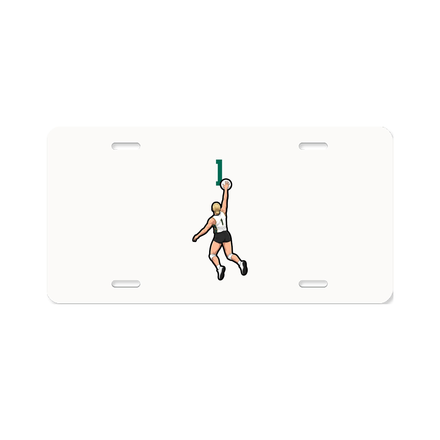 License Plate — Number Top in Classic