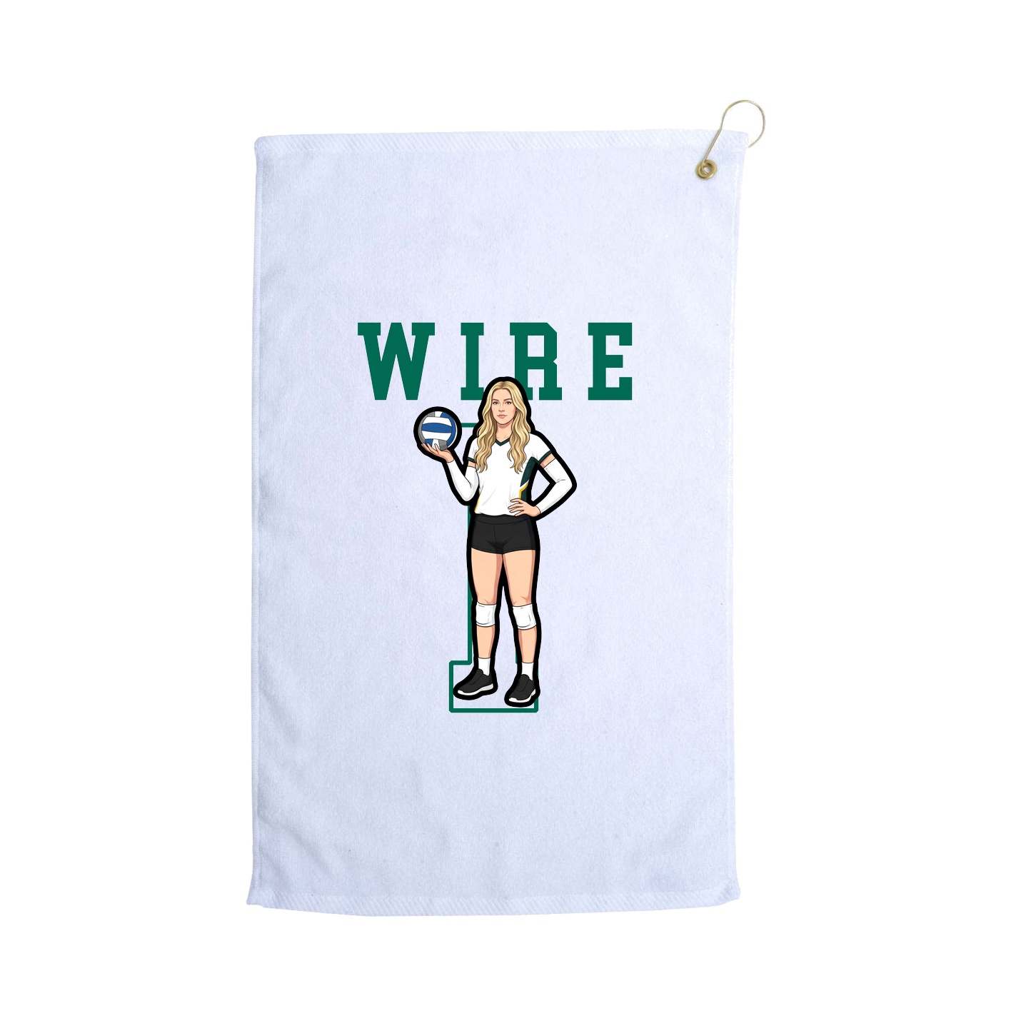 Golf Towel — Shirsey in White