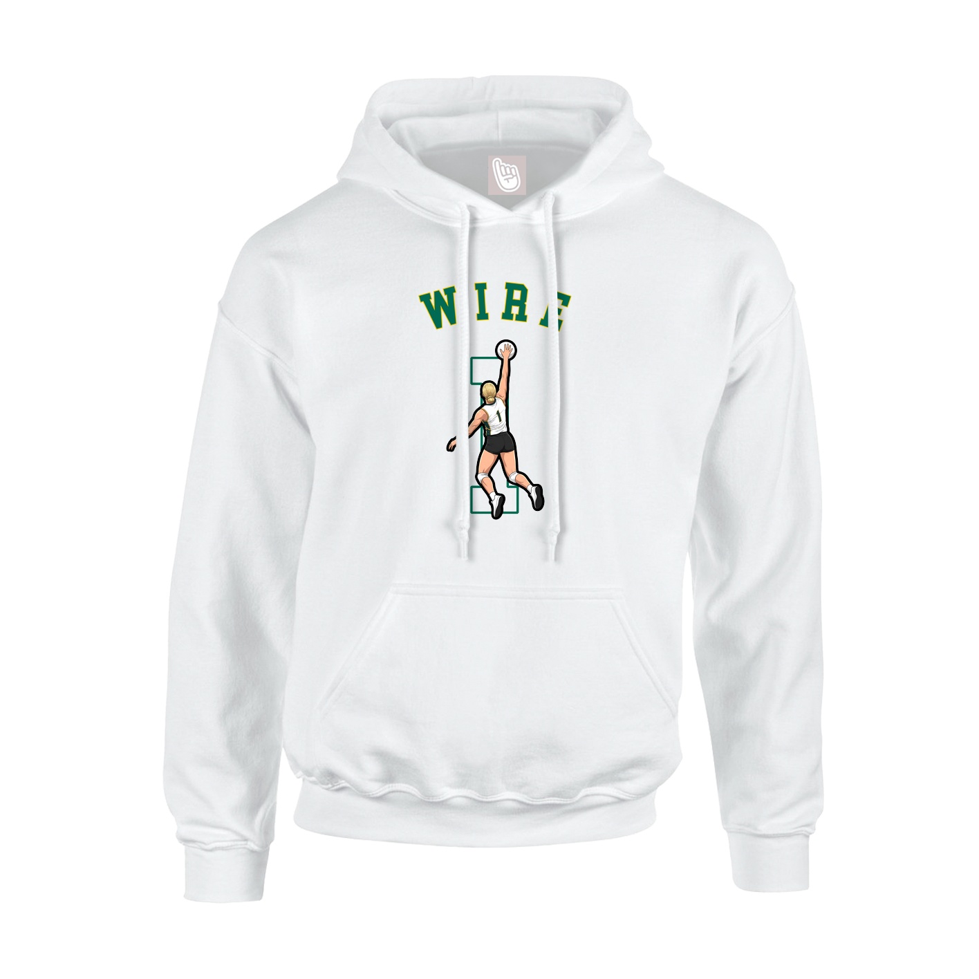 Youth Hoodie — Shirsey Arch in White