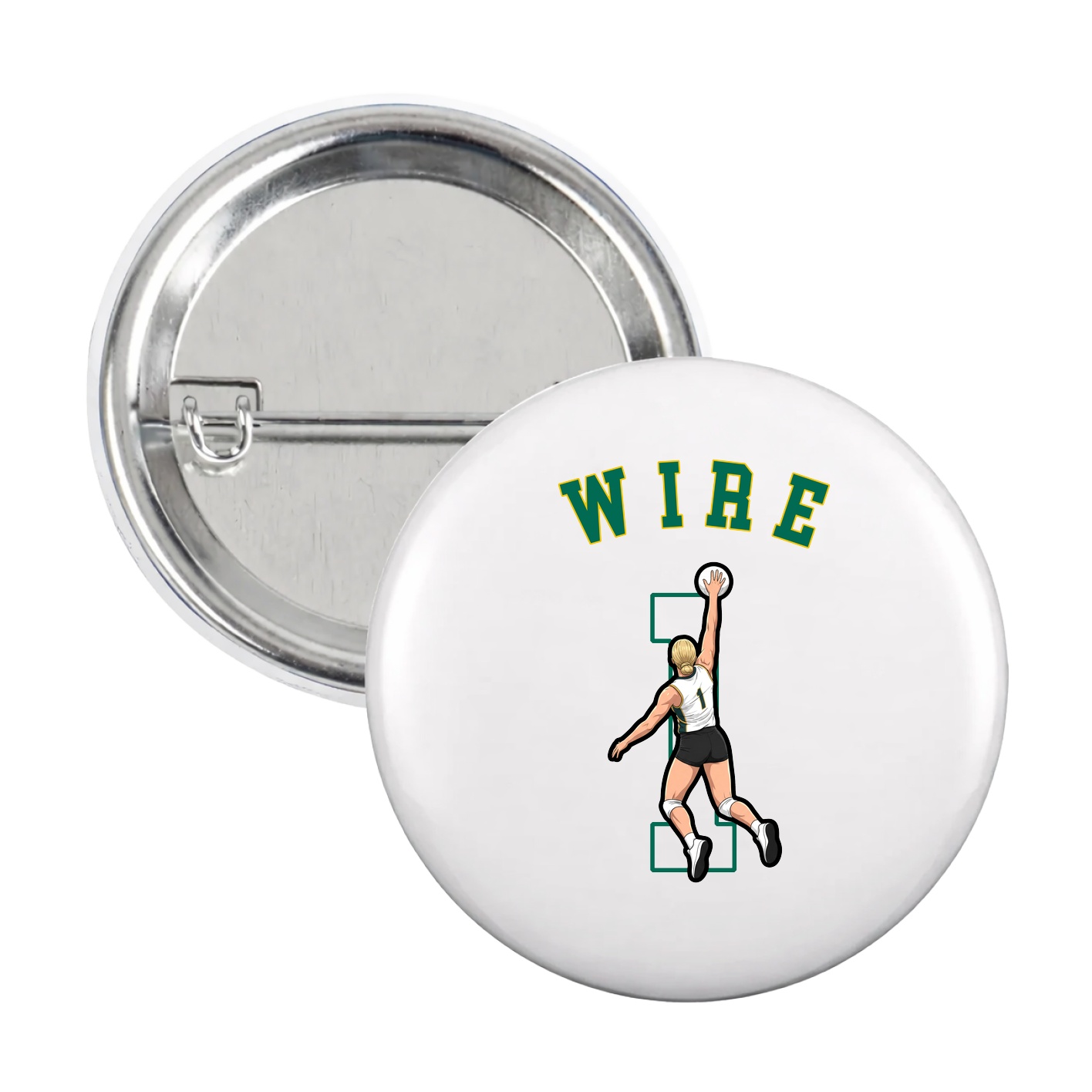 Game Day Button — Shirsey Arch in White