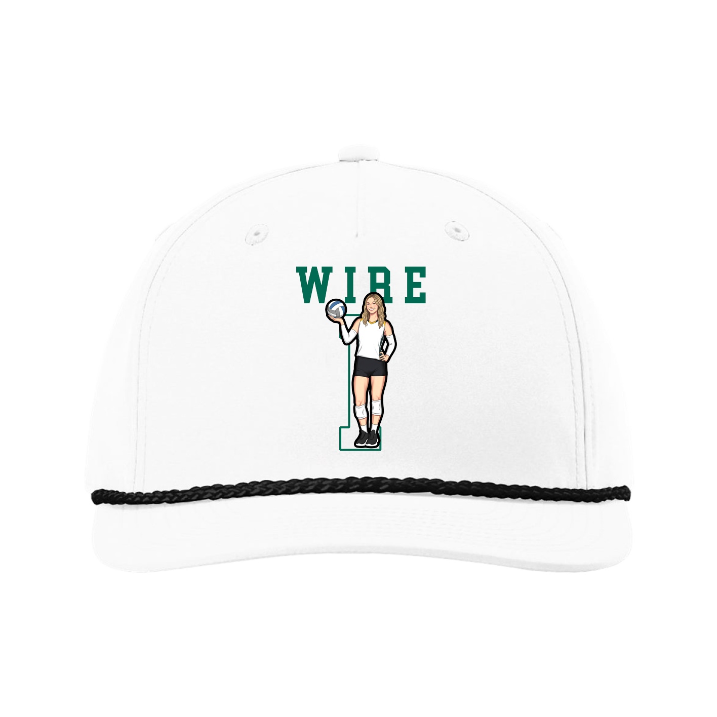 Five-Panel Classic Rope Cap — Shirsey in White