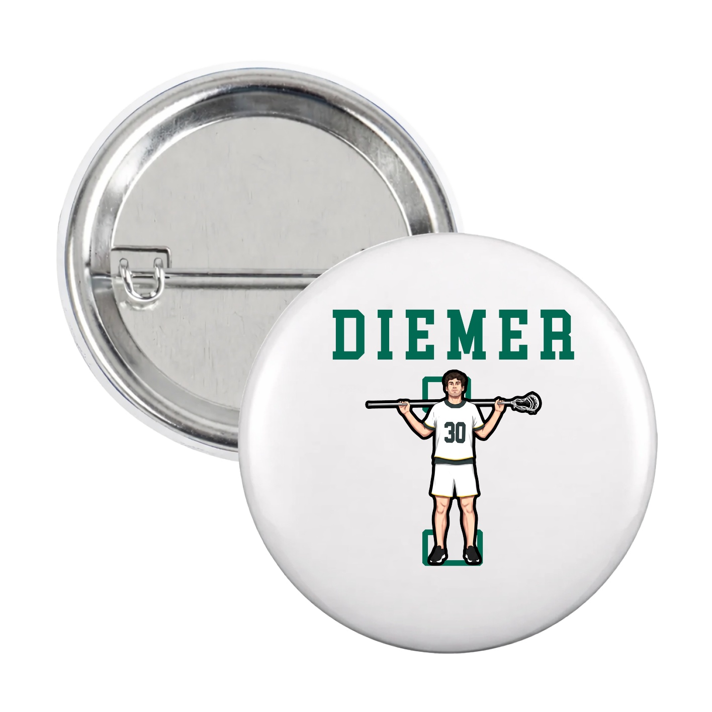 Game Day Button — Shirsey in White