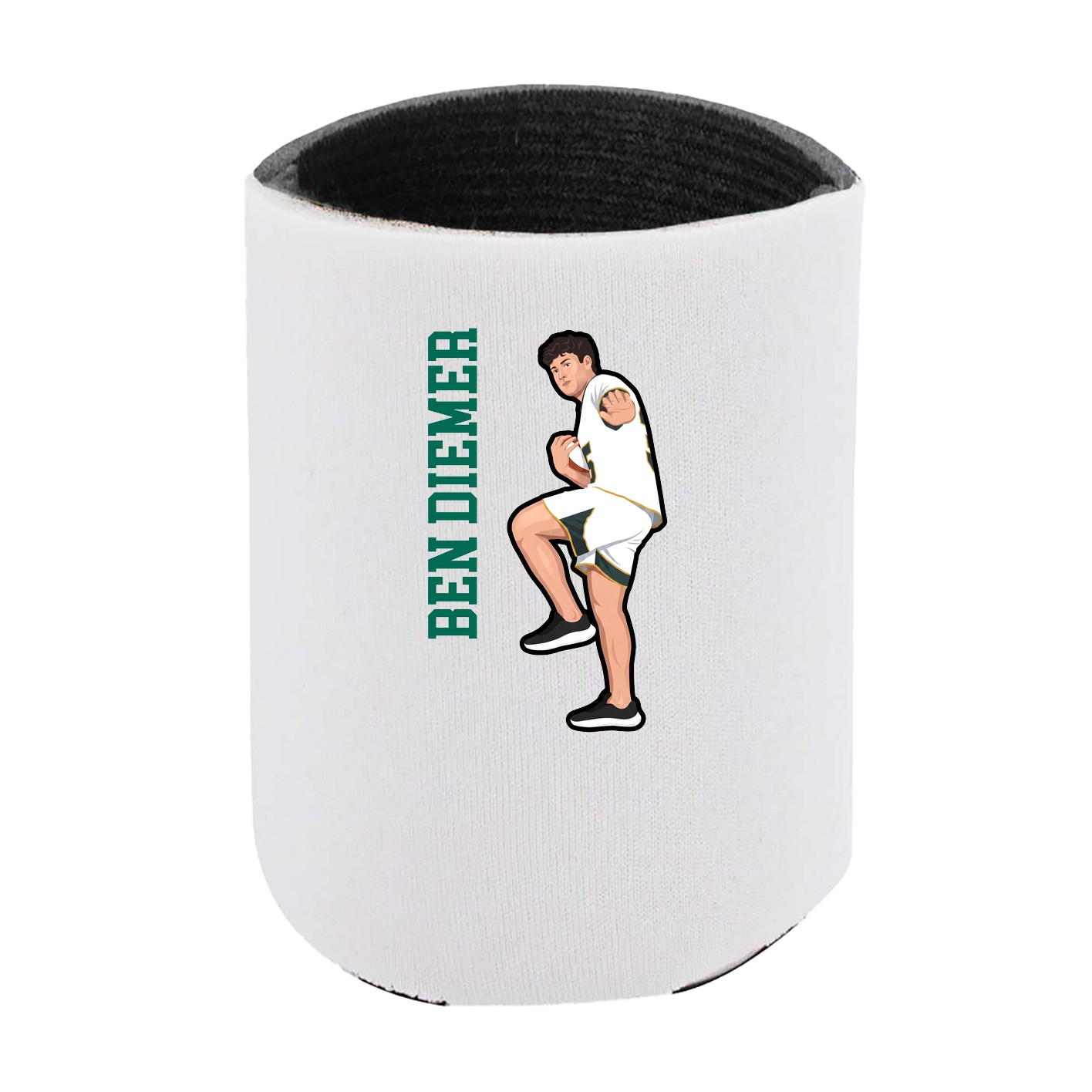 Can Holder — Name Vertical in White